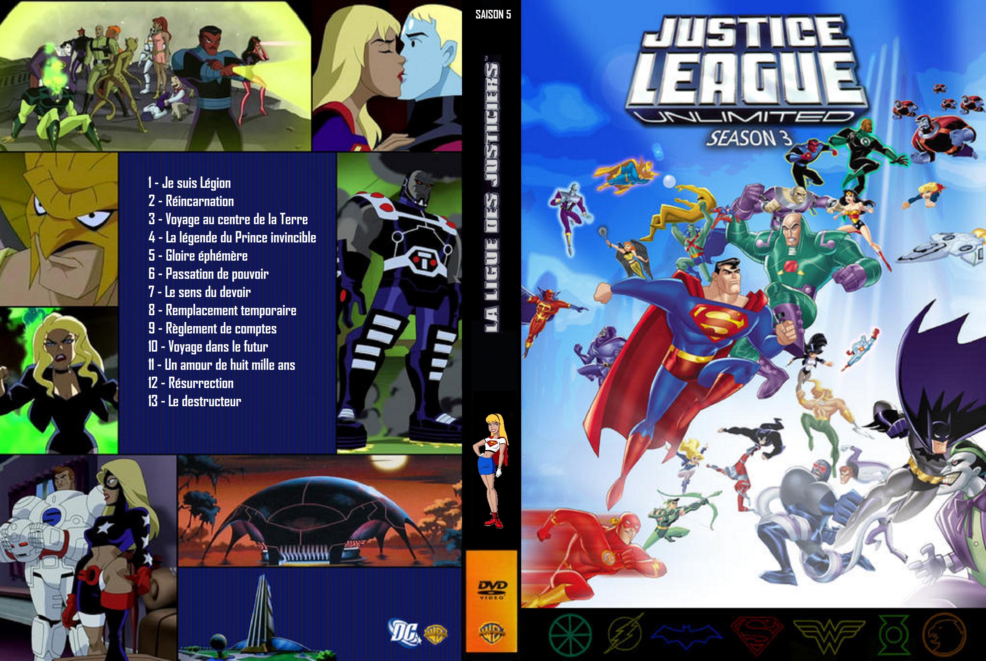 Jaquette DVD La Ligue des Justiciers saison 5 custom