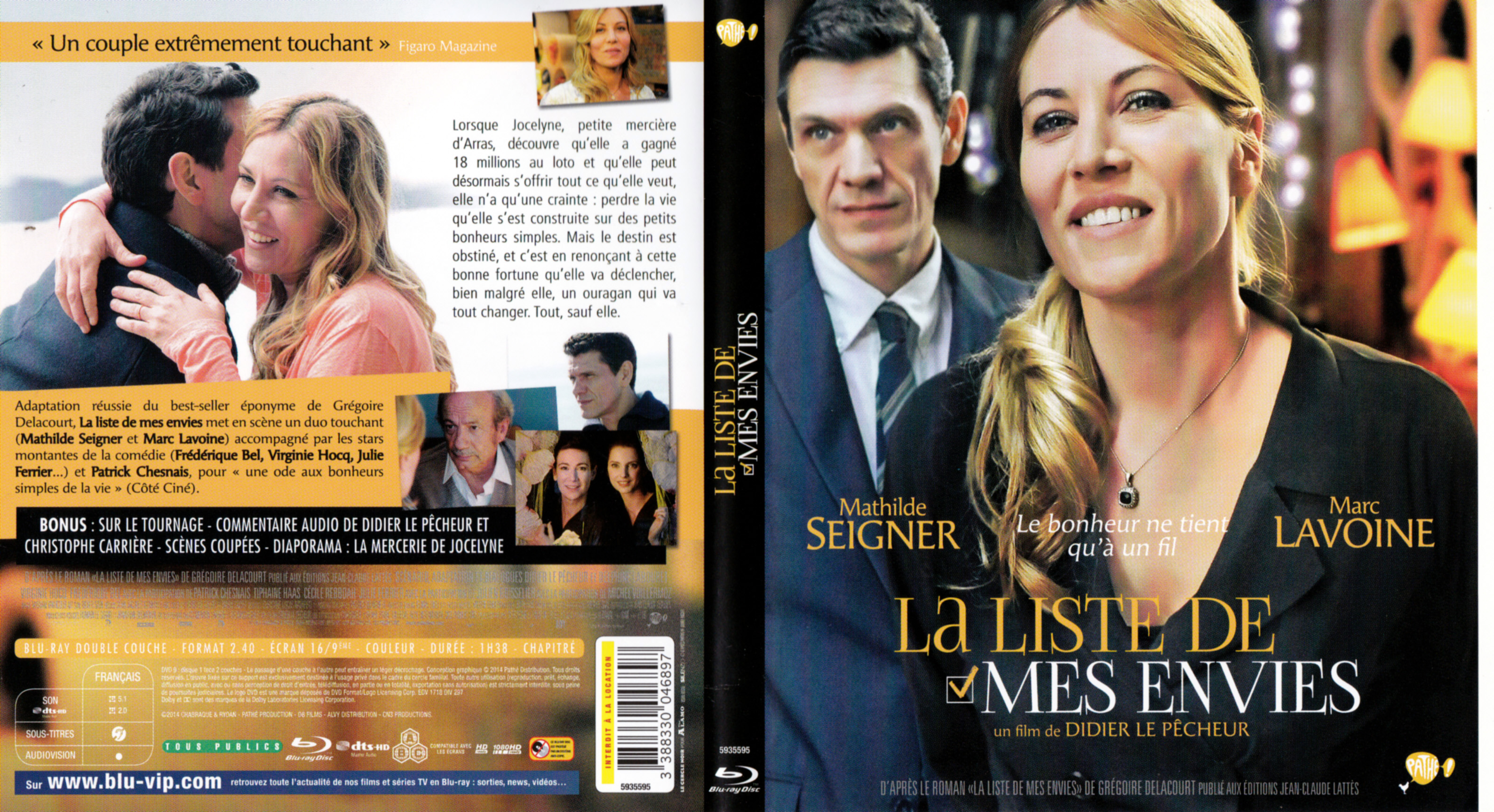 Jaquette DVD La Liste de Mes Envies (BLU-RAY)