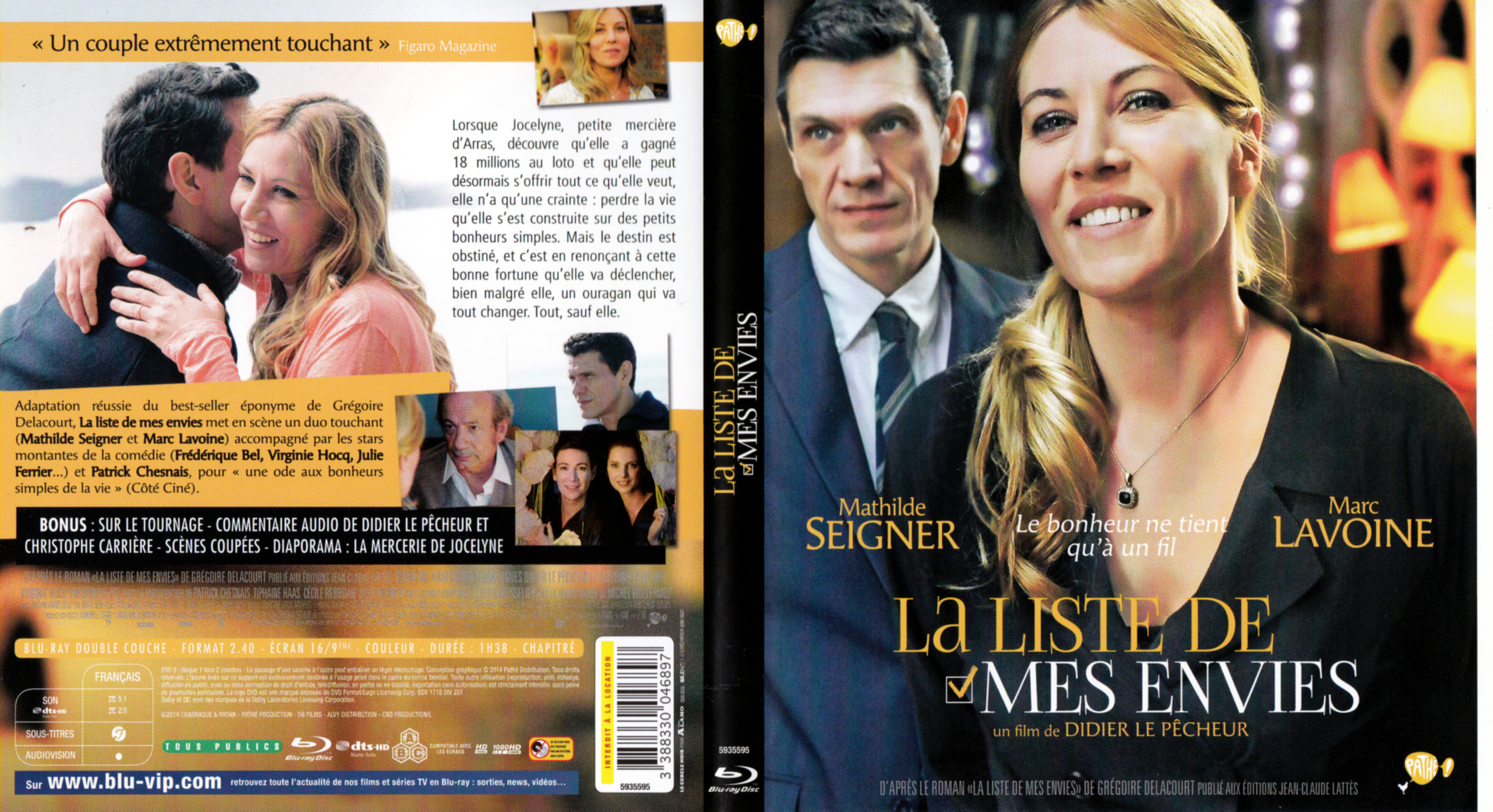 Jaquette DVD La Liste de Mes Envies (BLU-RAY)