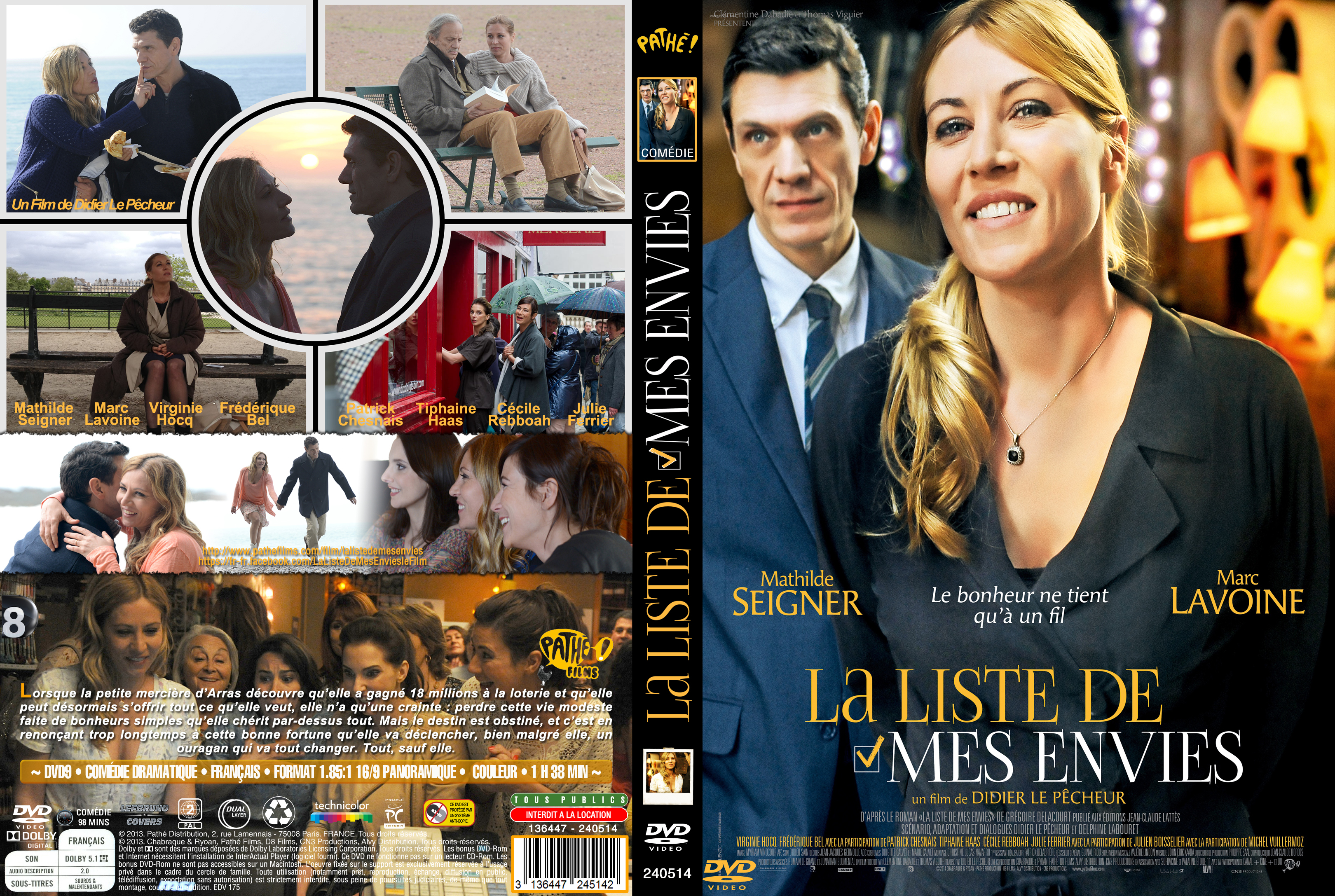 Jaquette DVD La Liste de Mes Envies custom