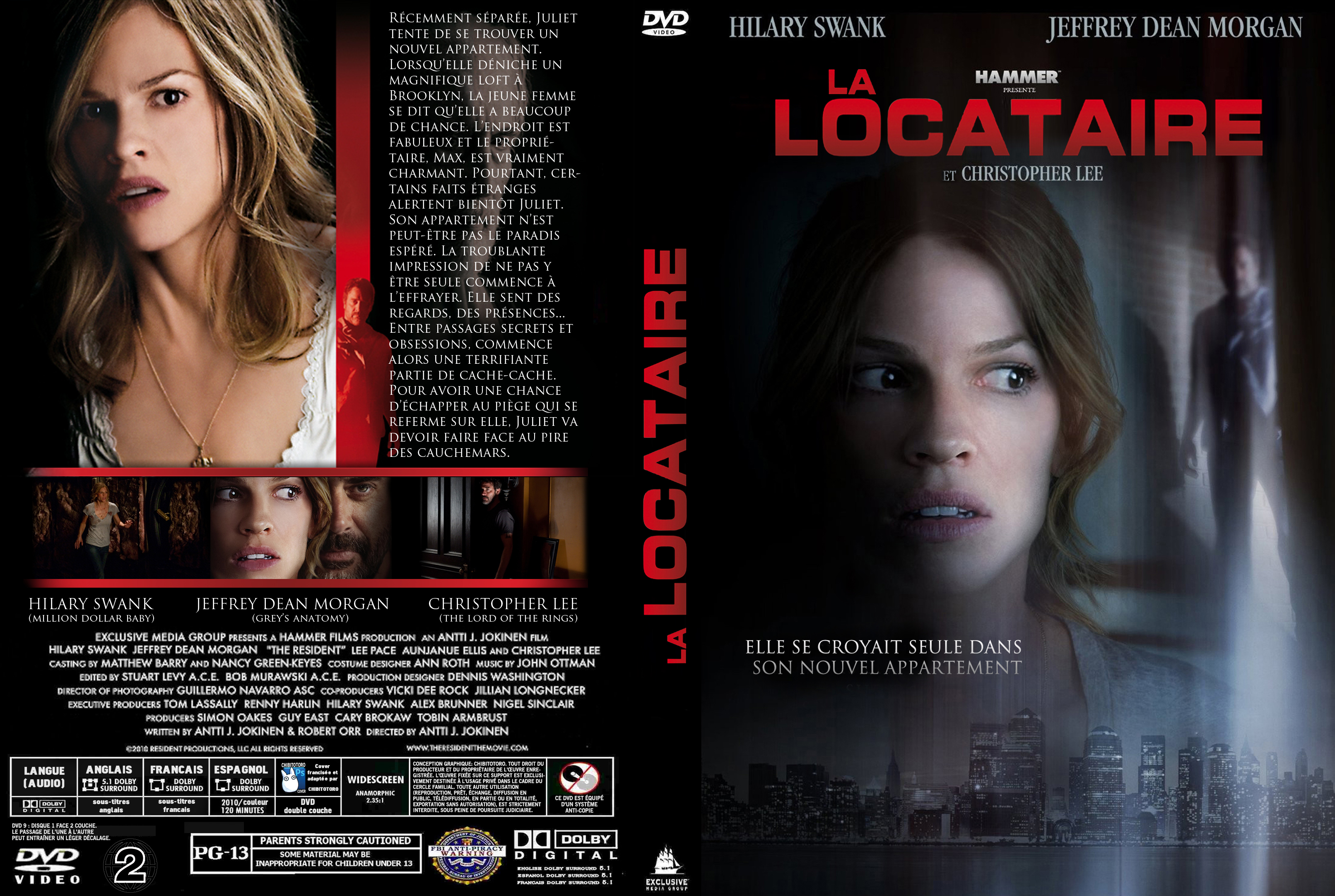 Jaquette DVD La Locataire custom