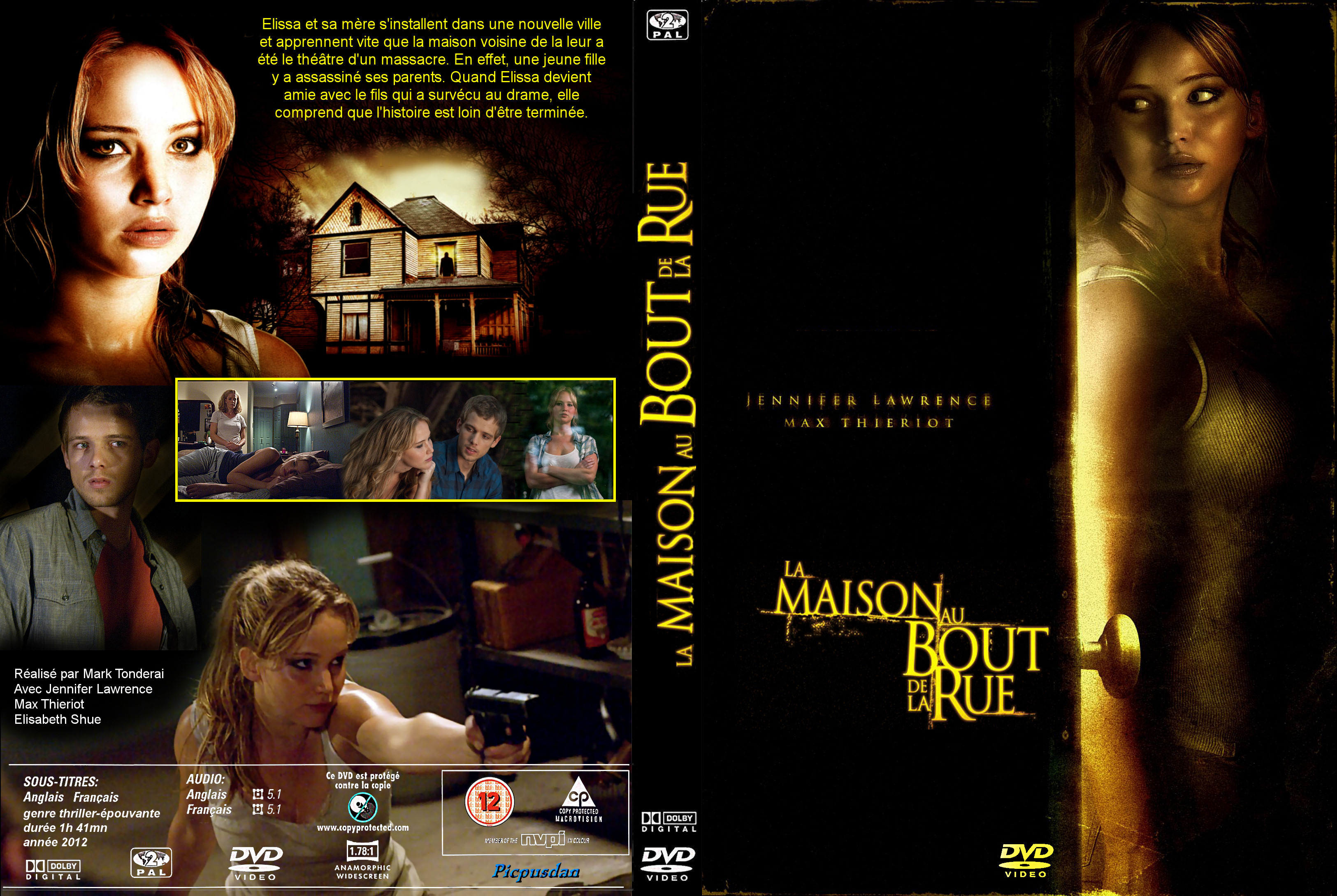 Jaquette DVD La Maison au bout de la rue custom v2