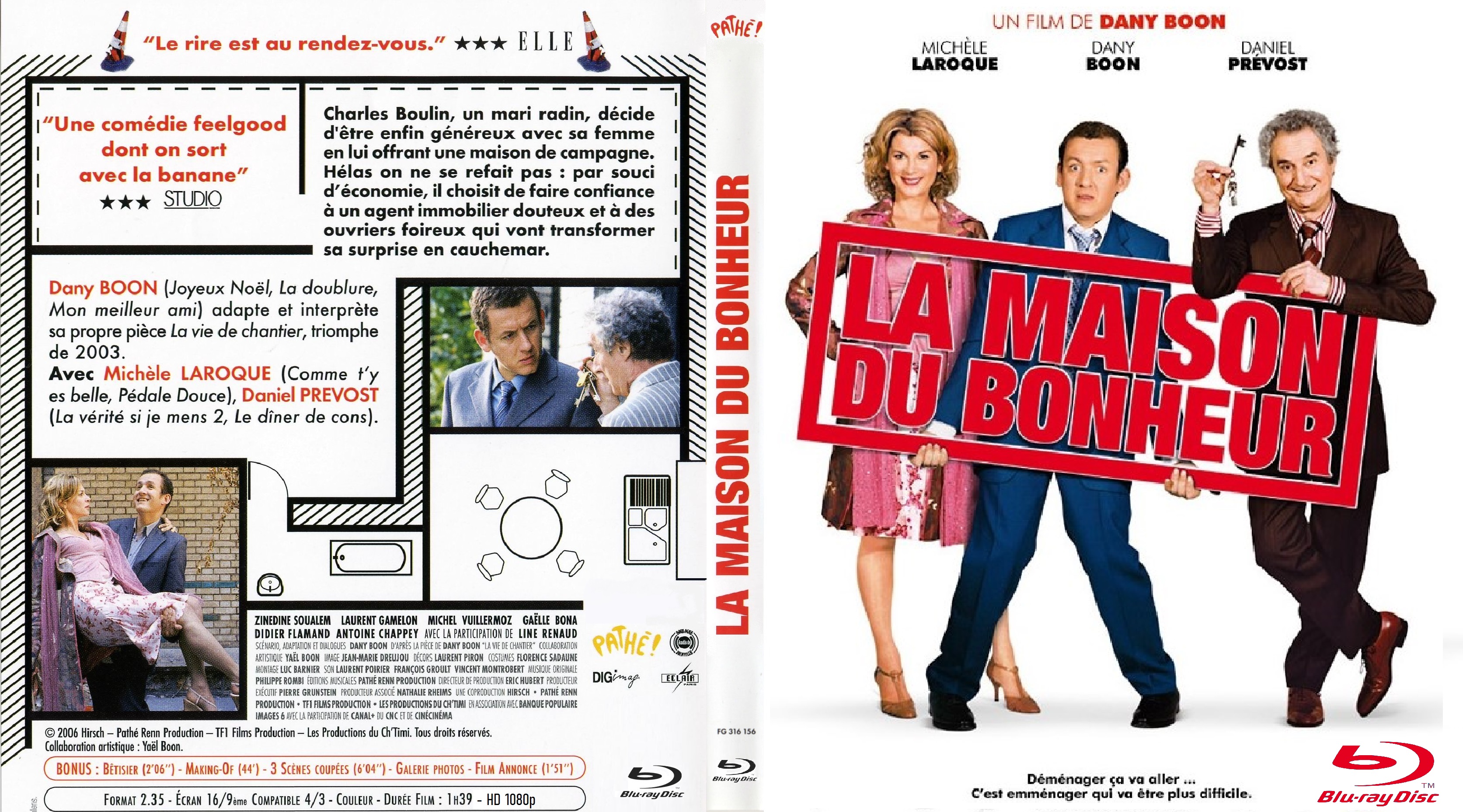 Jaquette DVD La Maison du bonheur custom (BLU-RAY)