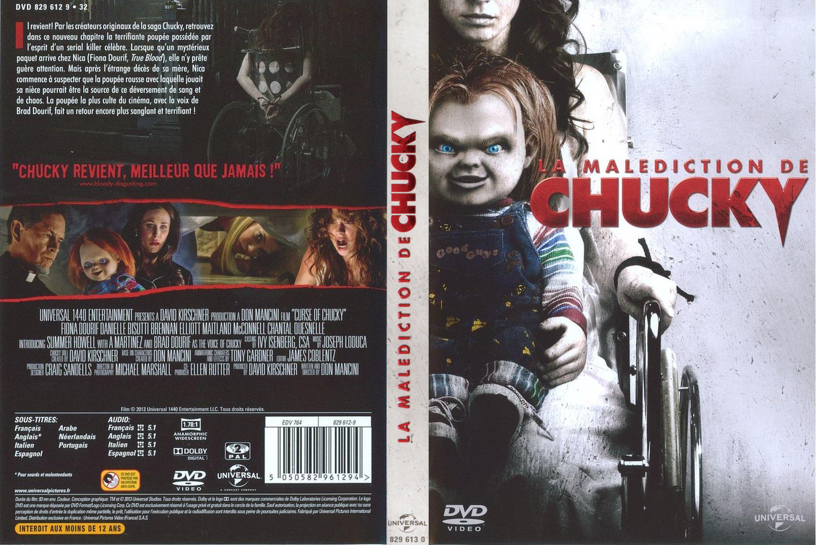 Jaquette DVD La Maldiction De Chucky custom v2