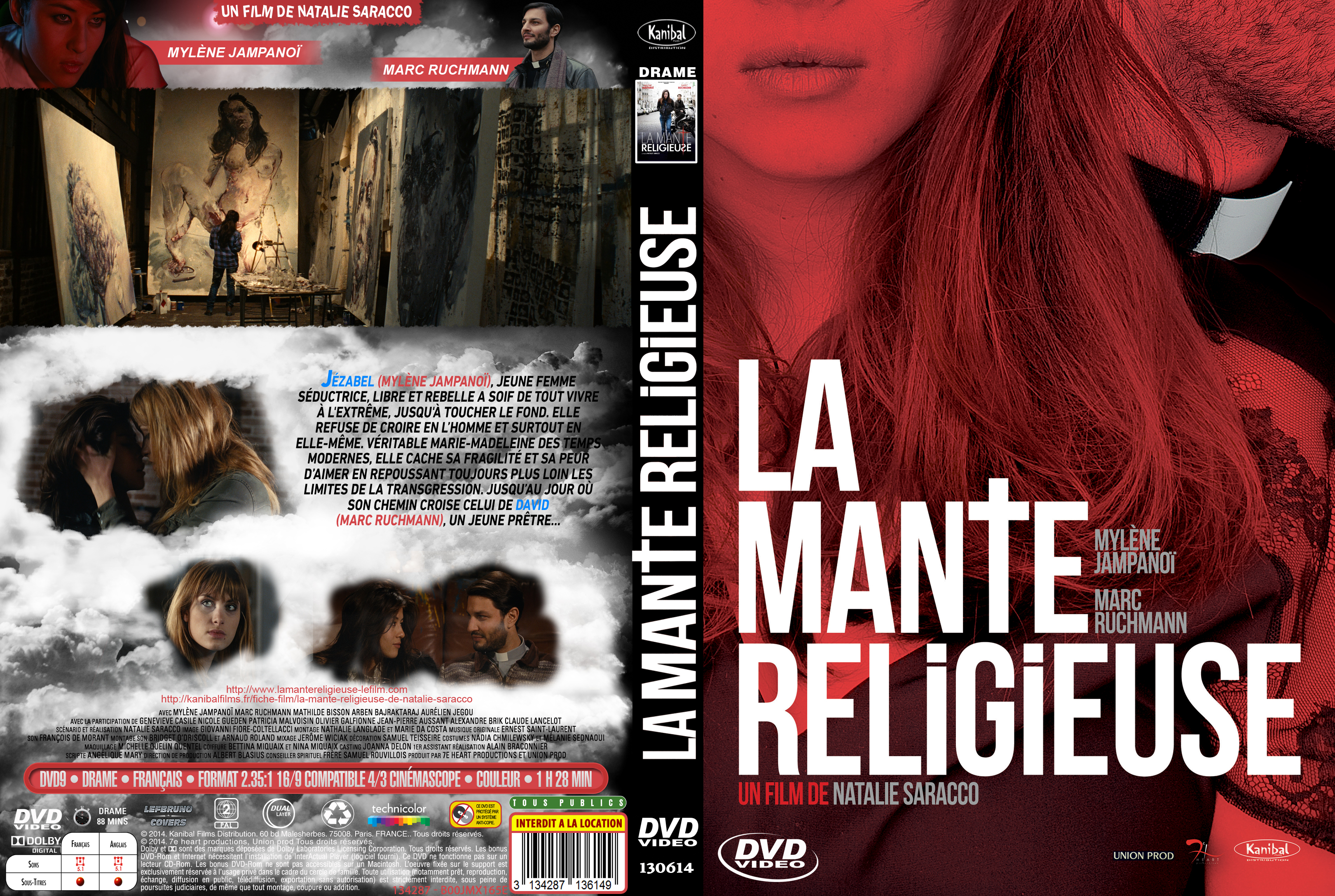 Jaquette DVD La Mante Religieuse custom