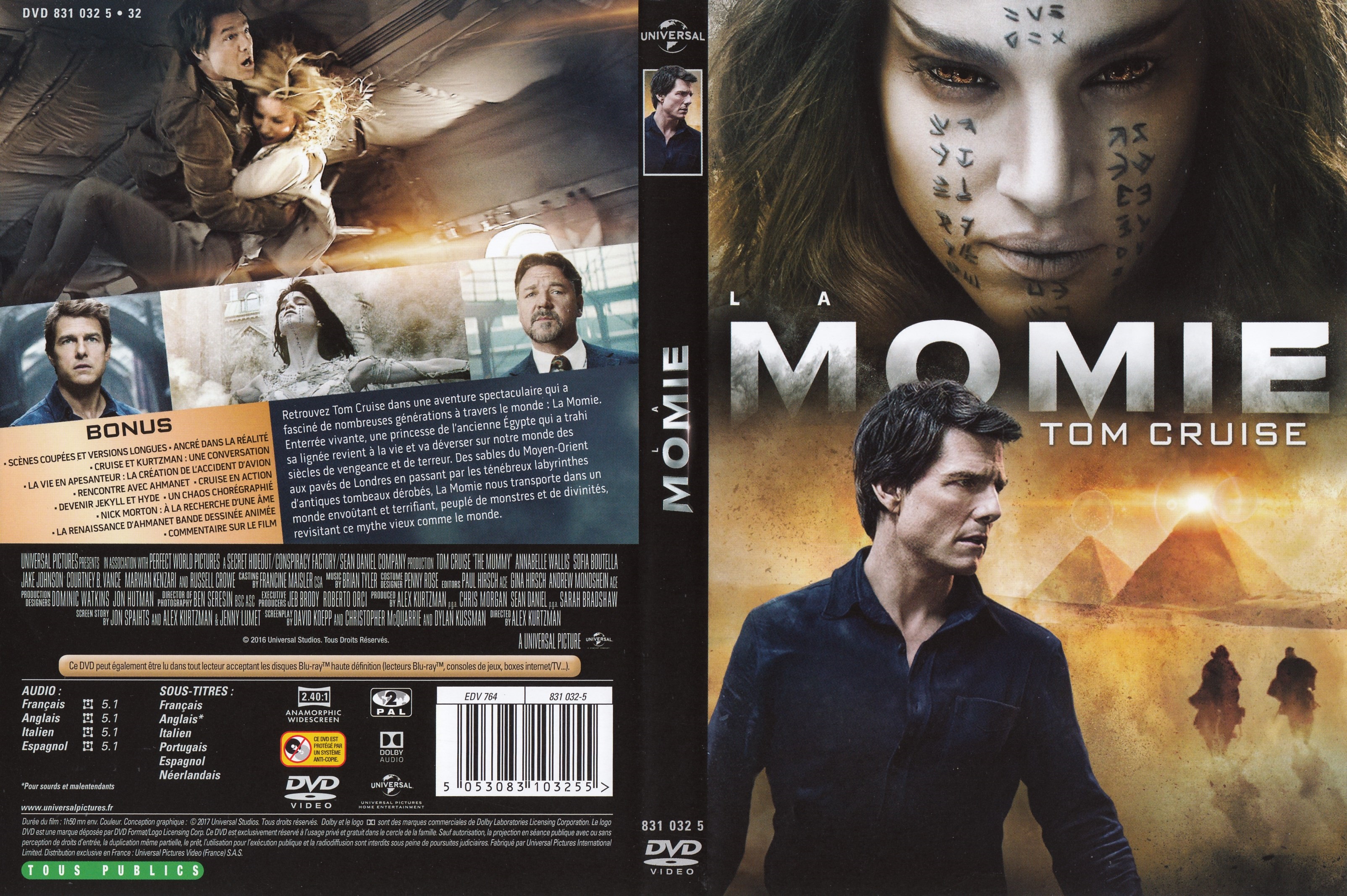 Jaquette DVD La Momie (2017)