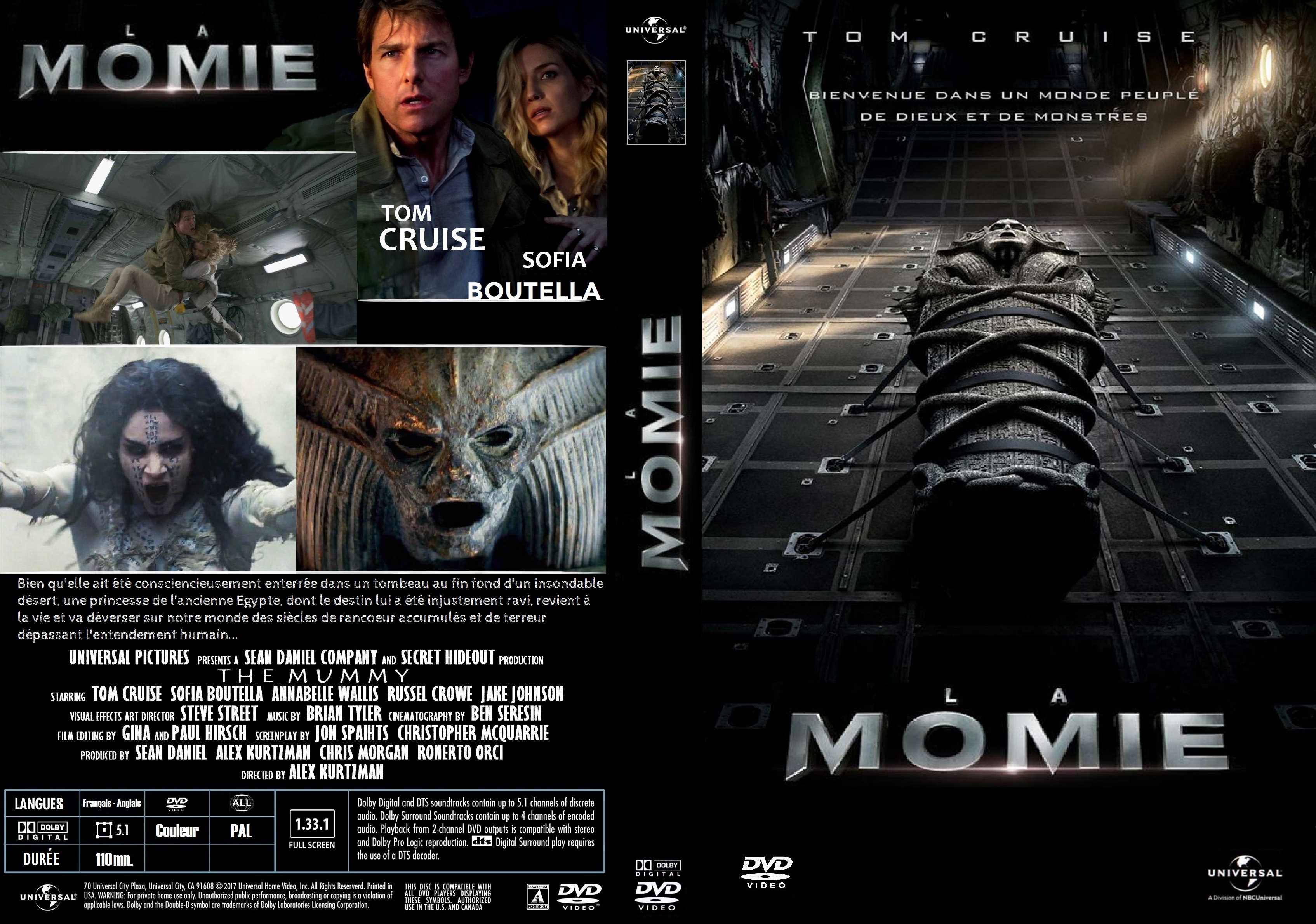 Jaquette DVD La Momie (2017) custom