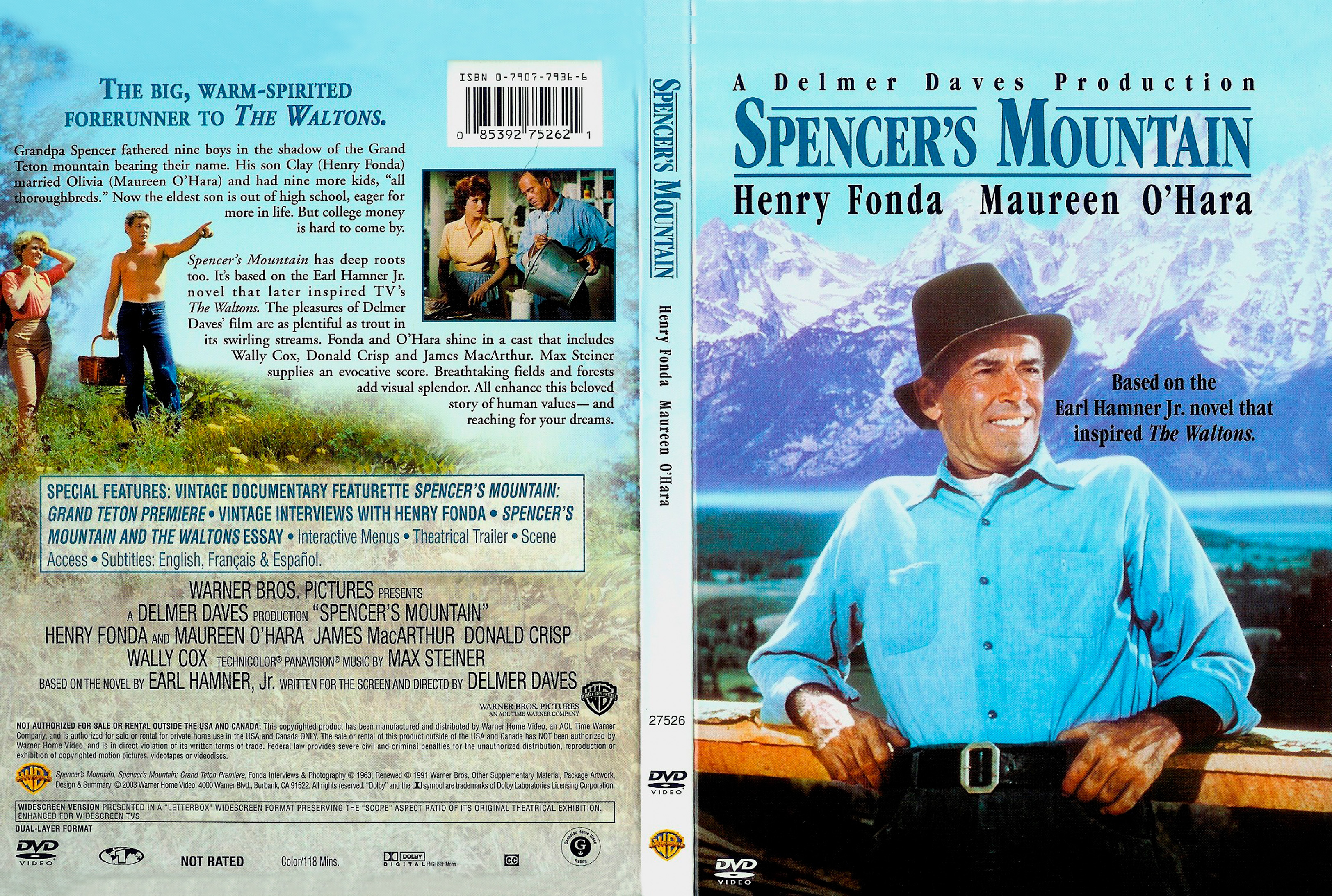 Jaquette DVD La Montagne des neuf Spencer Zone 1