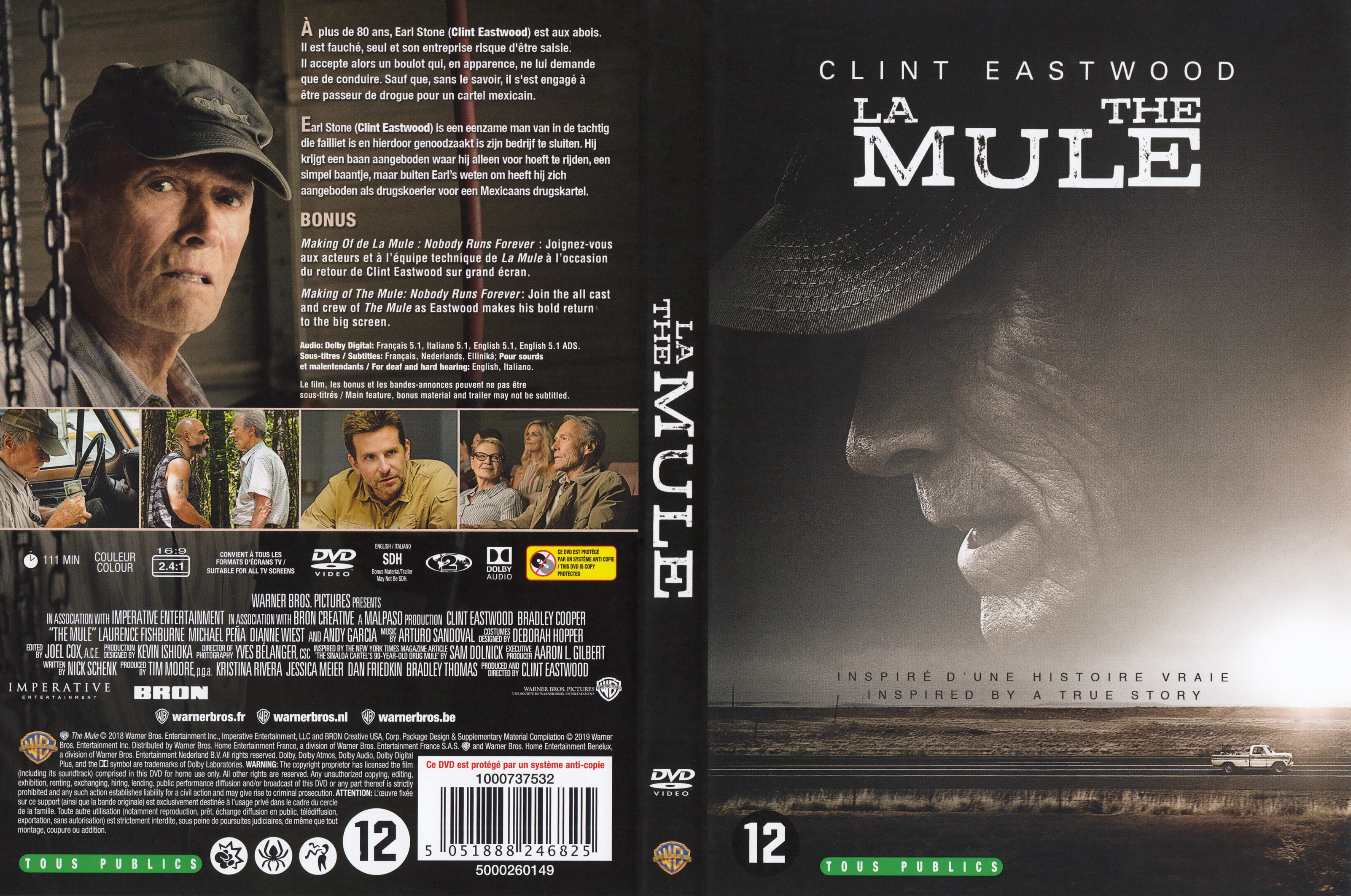 Jaquette DVD La Mule (Clint Eastwood)