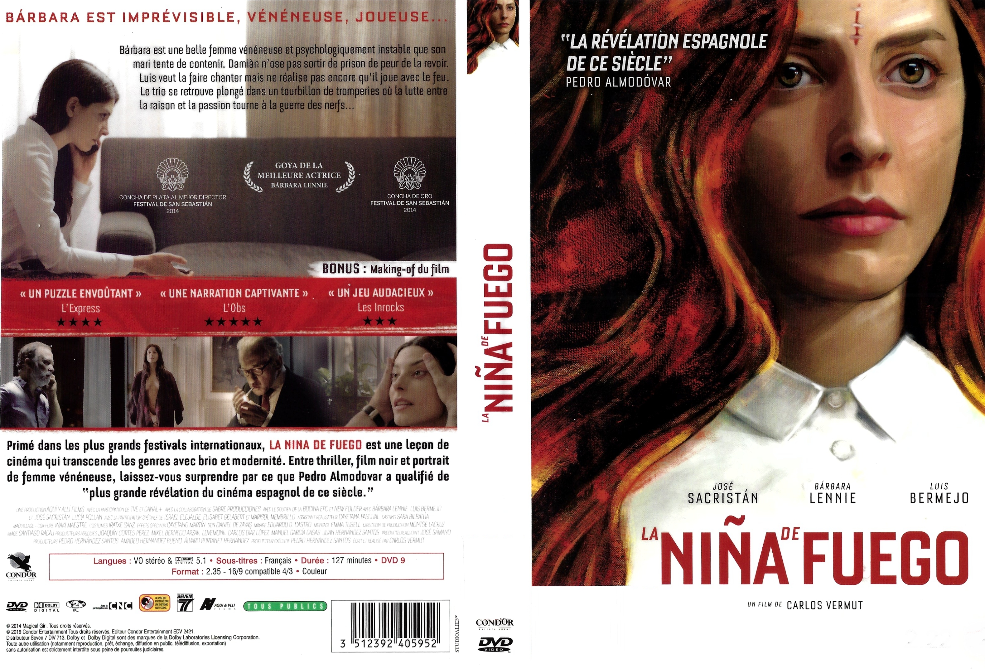 Jaquette DVD La NiNa de Fuego