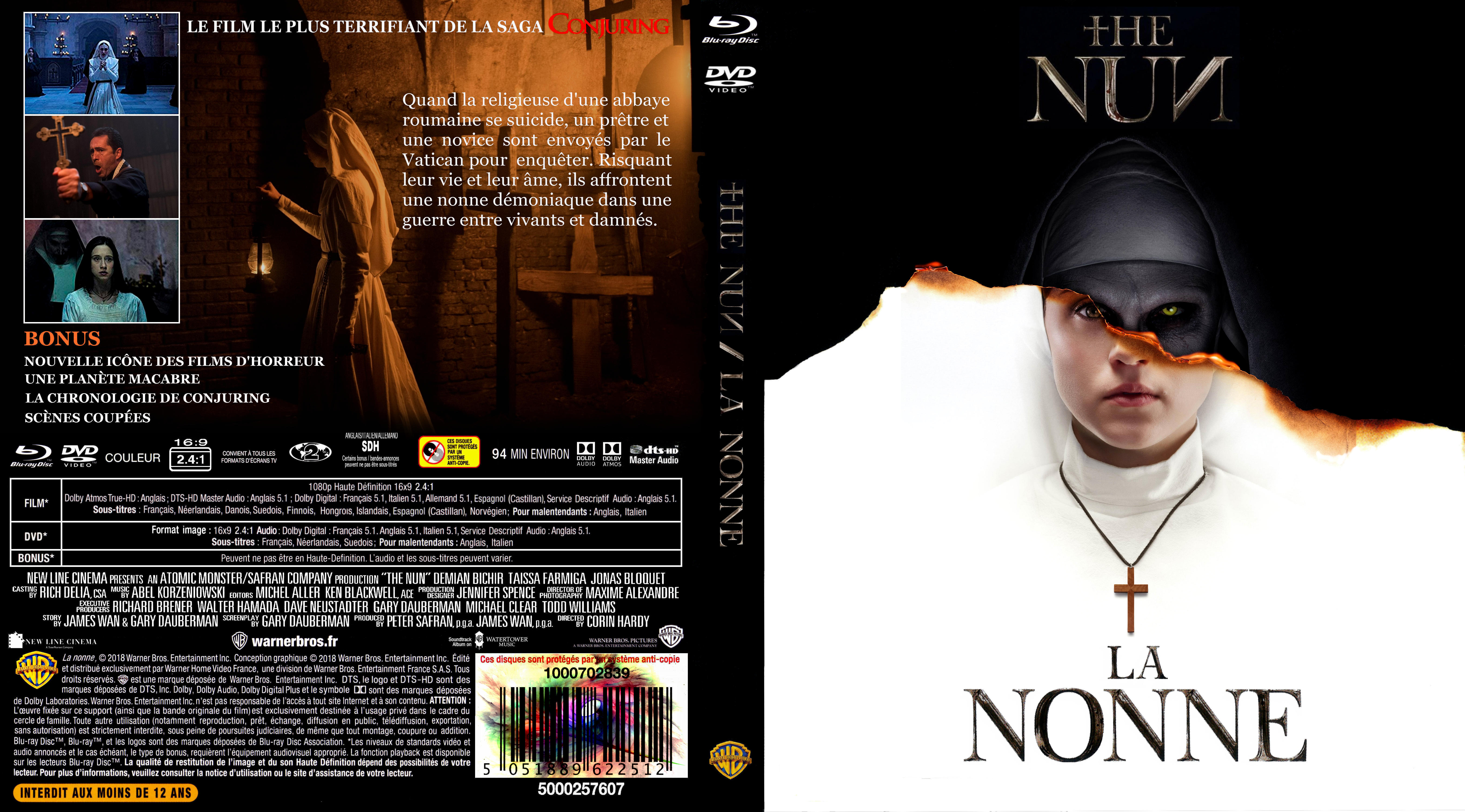 Jaquette DVD La Nonne (2018) (The Nun) custom (BLU-RAY)