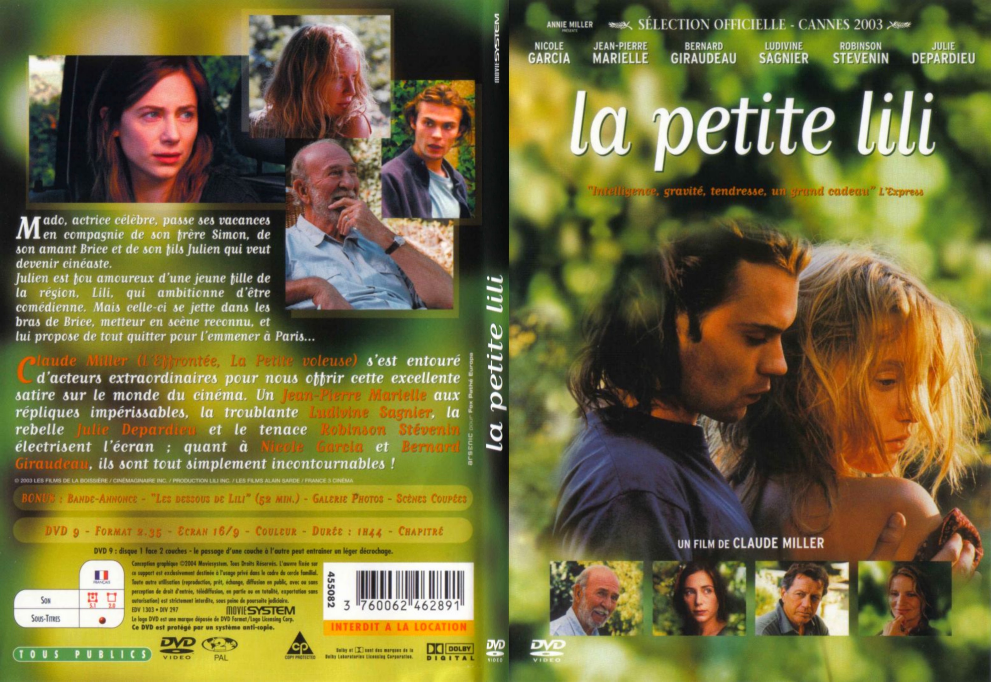 Jaquette DVD La Petite Lili - SLIM