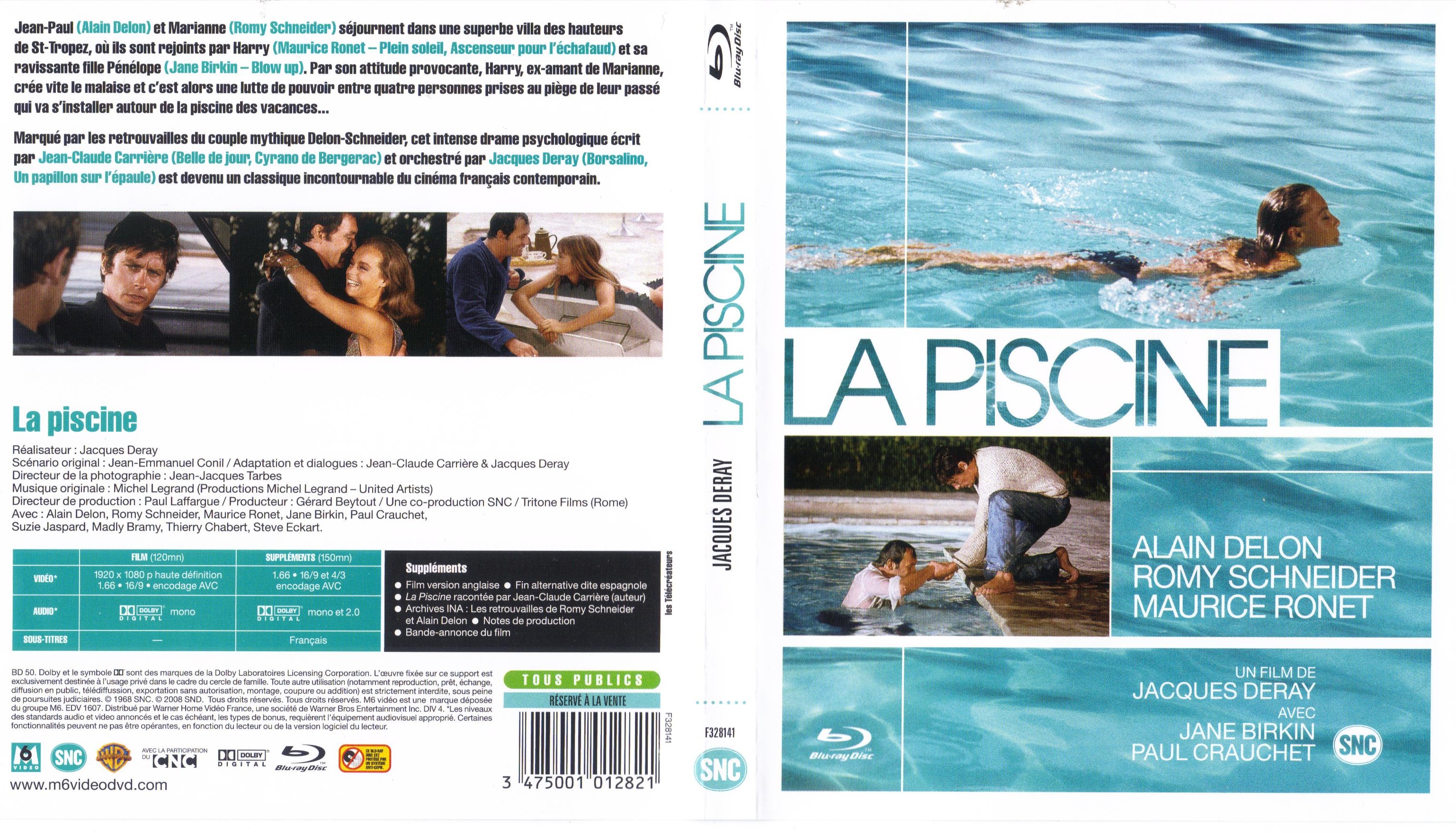 Jaquette DVD La Piscine (BLU-RAY)