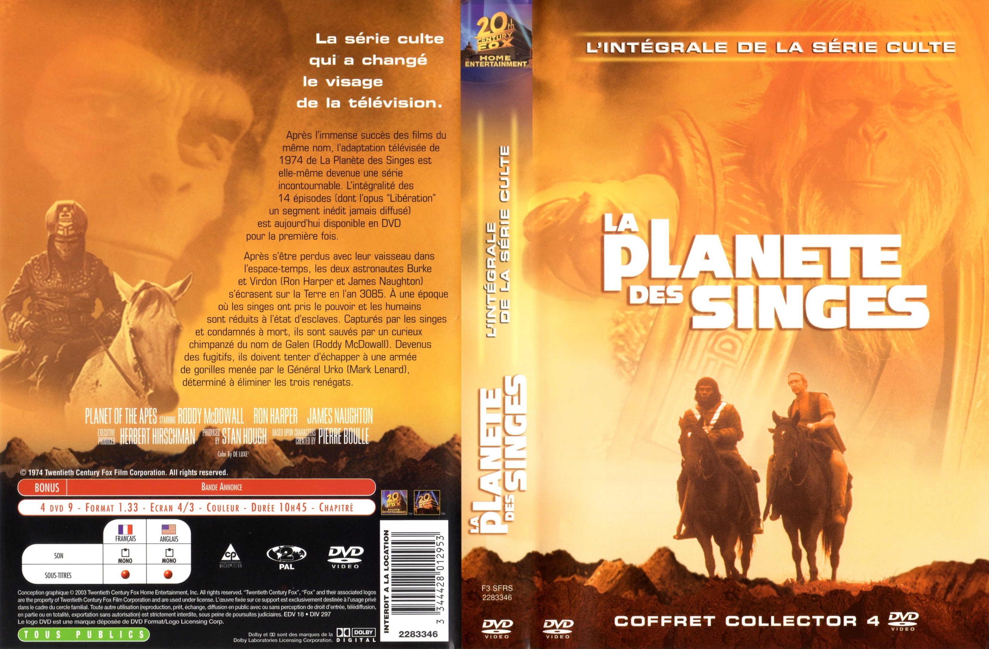 Jaquette DVD La Plante des Singes (Srie TV)