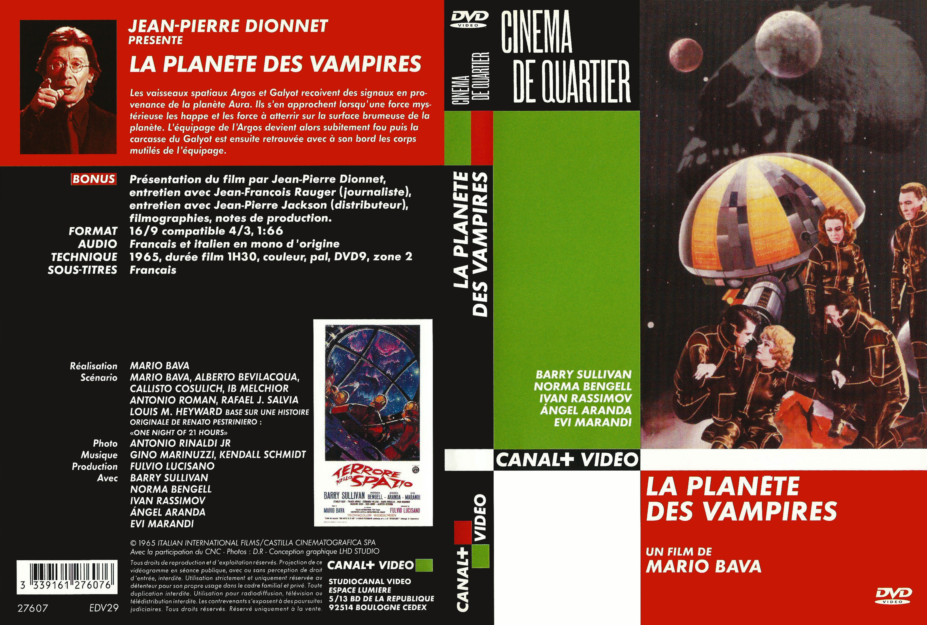 Jaquette DVD La Planete des vampires