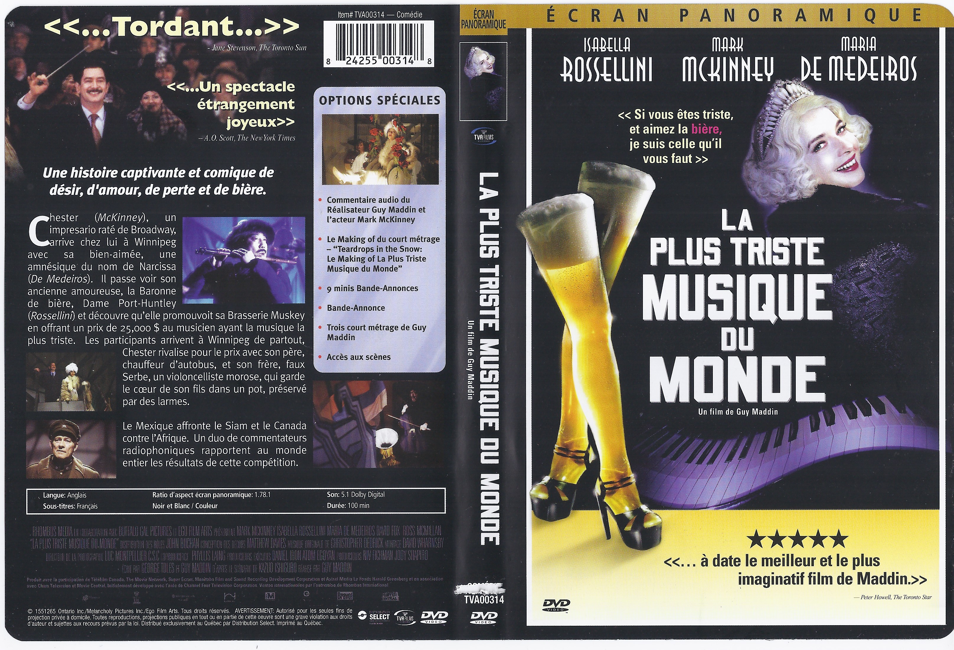 Jaquette DVD La Plus Triste Musique Du Monde