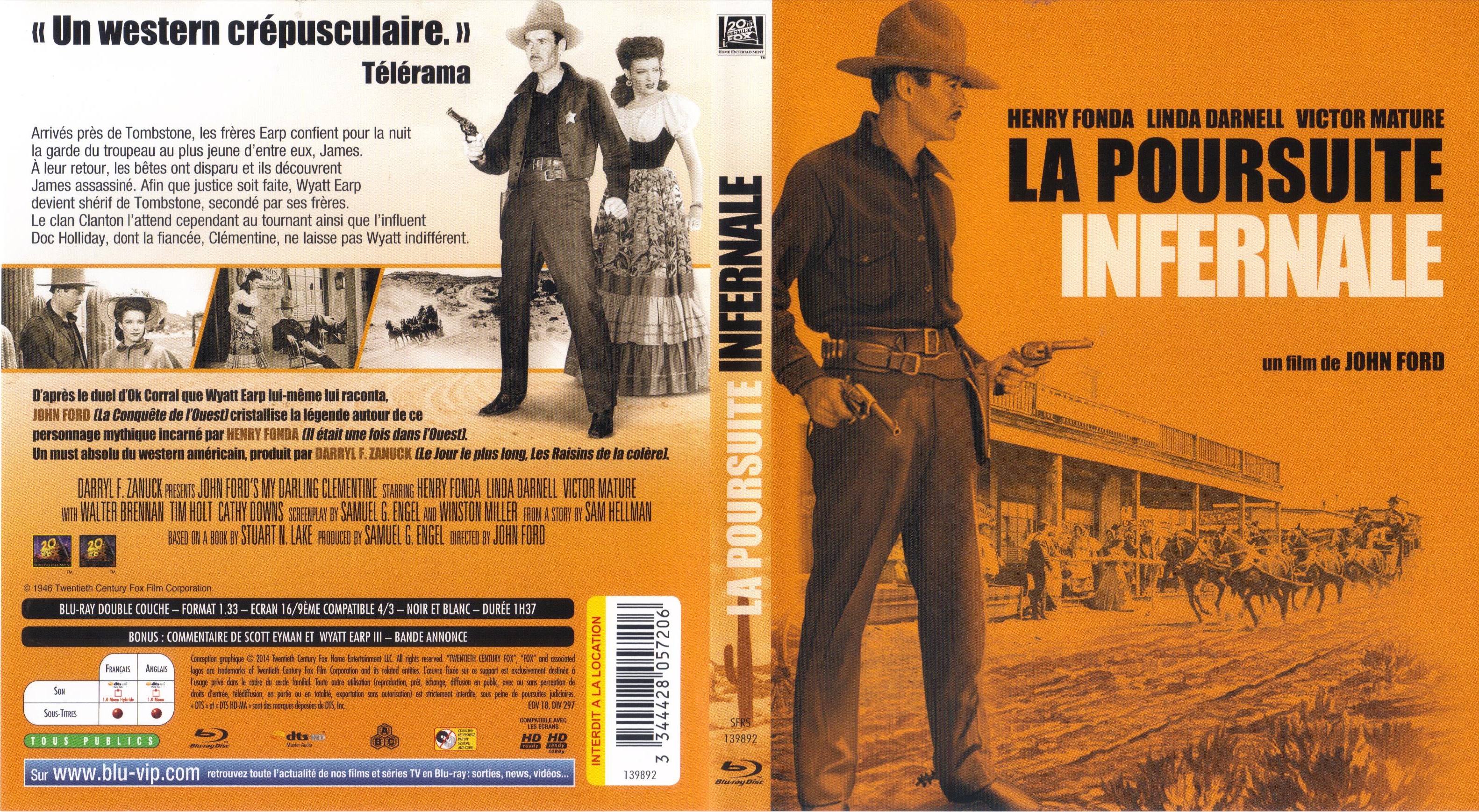 Jaquette DVD La Poursuite infernale (BLU-RAY)