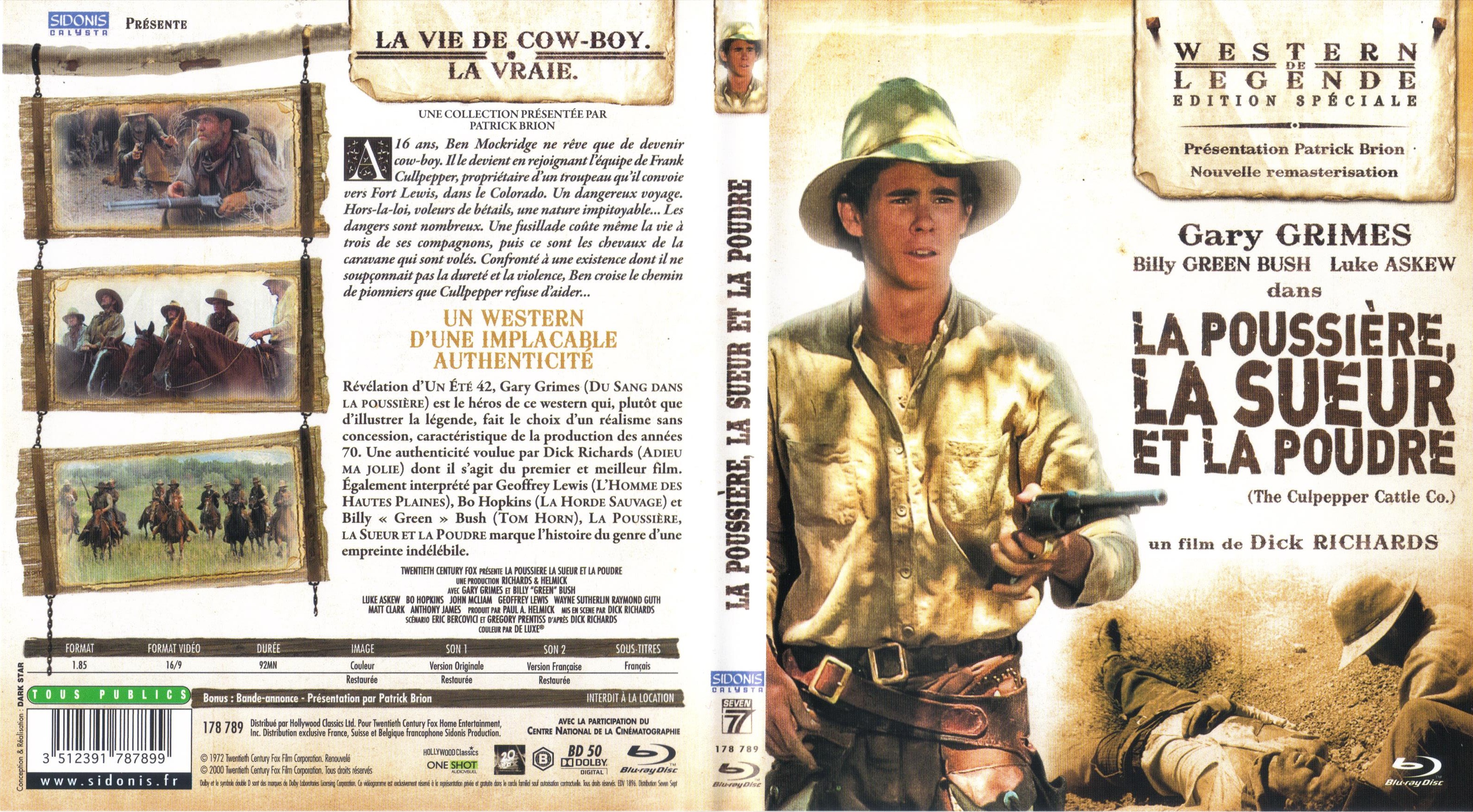 Jaquette DVD La Poussire, la sueur et la poudre (BLU-RAY)