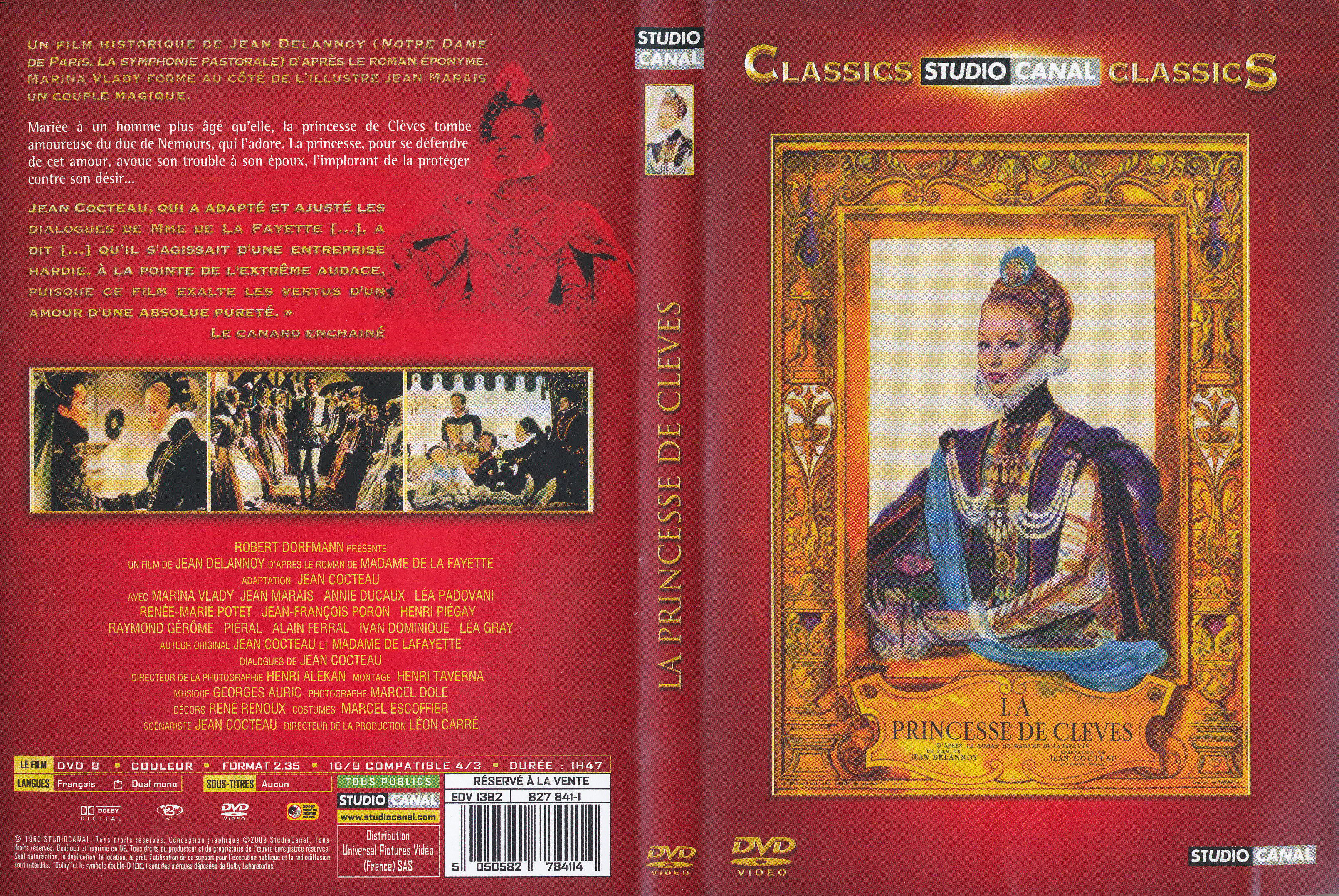Jaquette DVD La Princesse de Cleves