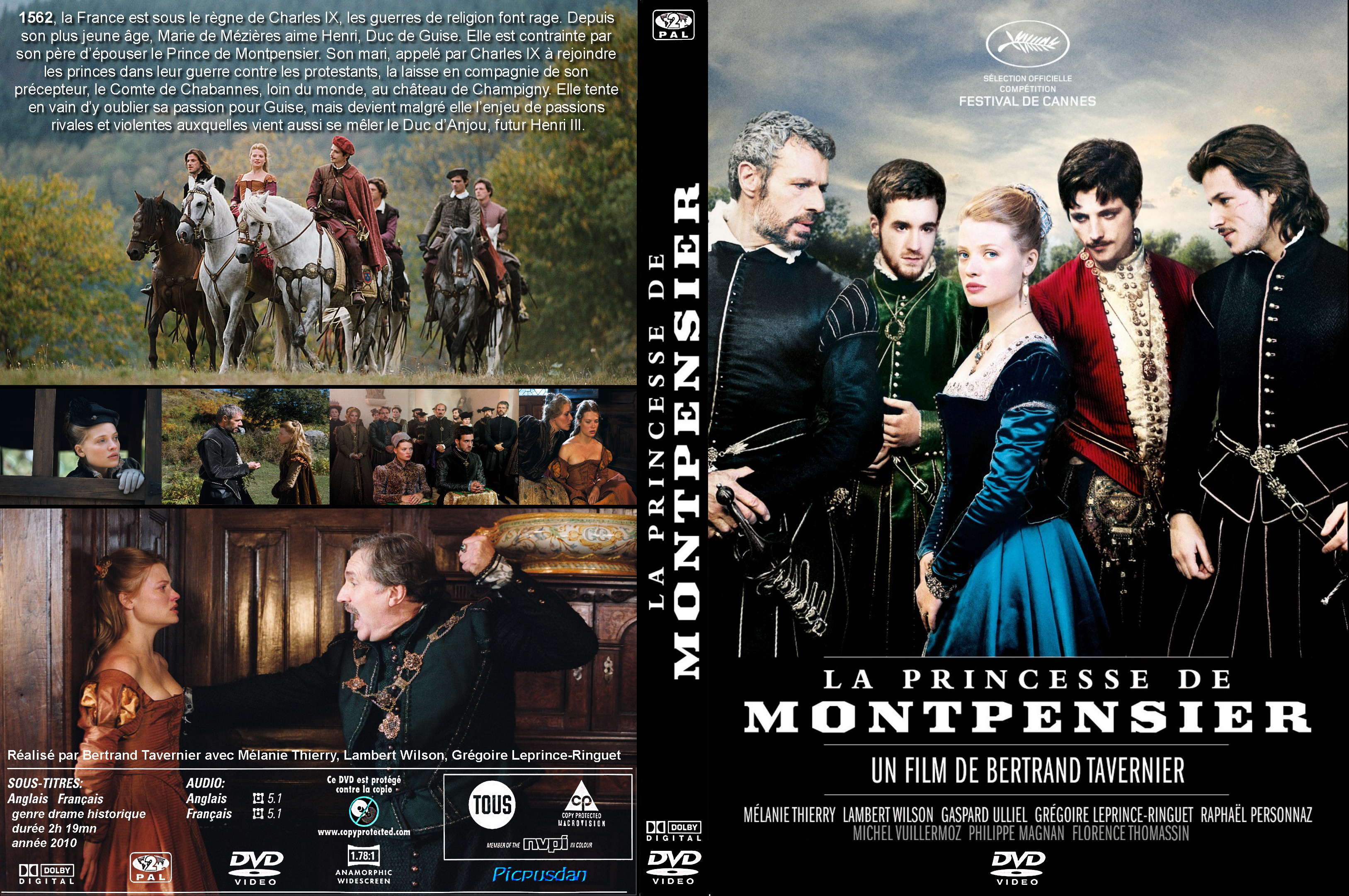 Jaquette DVD La Princesse de Montpensier custom