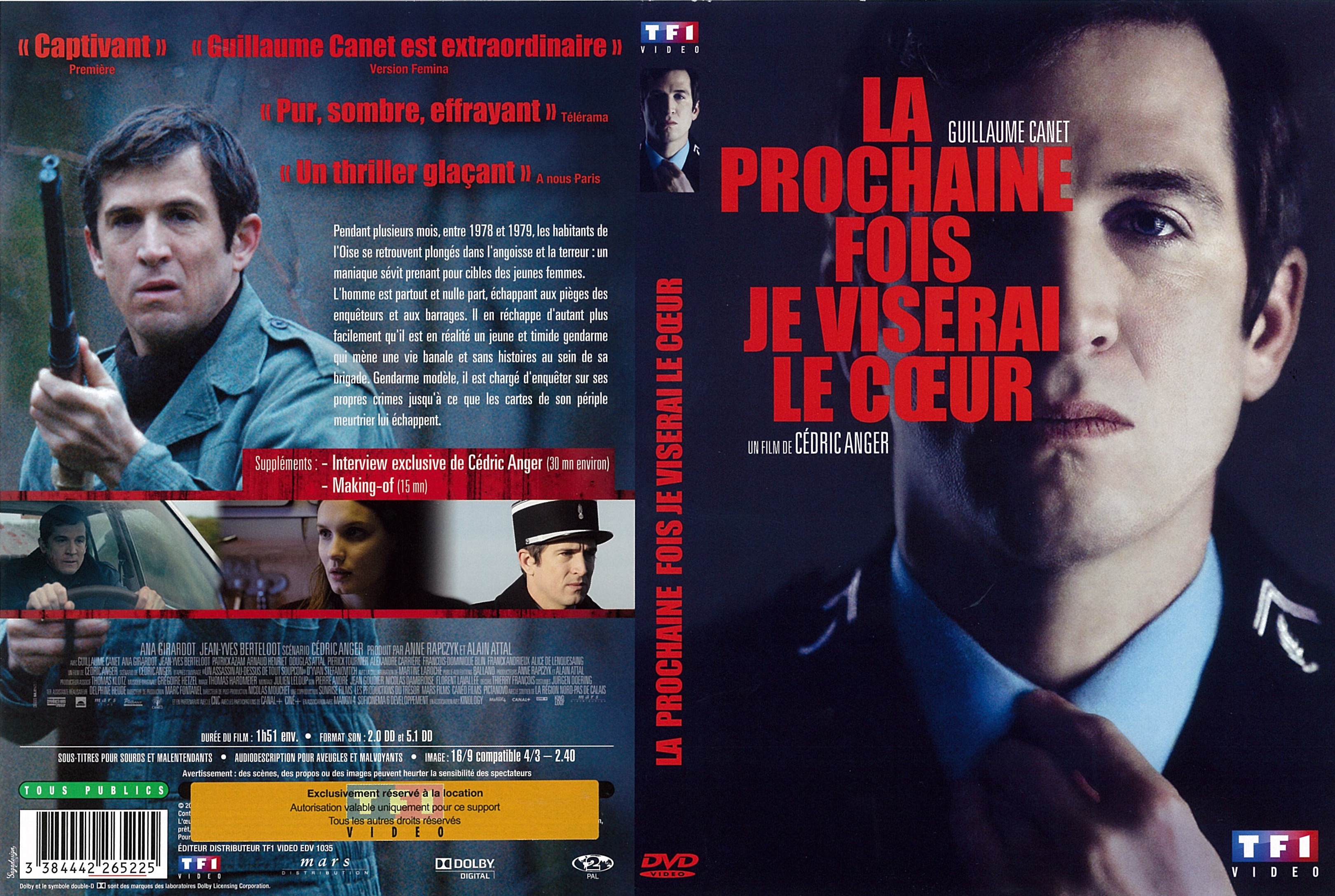 Jaquette DVD La Prochaine fois je viserai le coeur