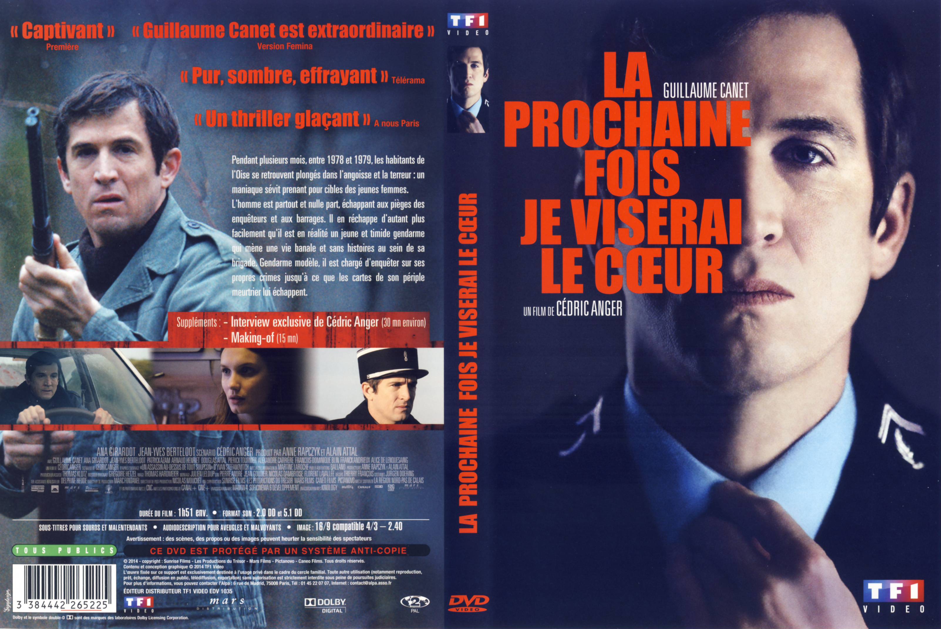 Jaquette DVD La Prochaine fois je viserai le coeur v2