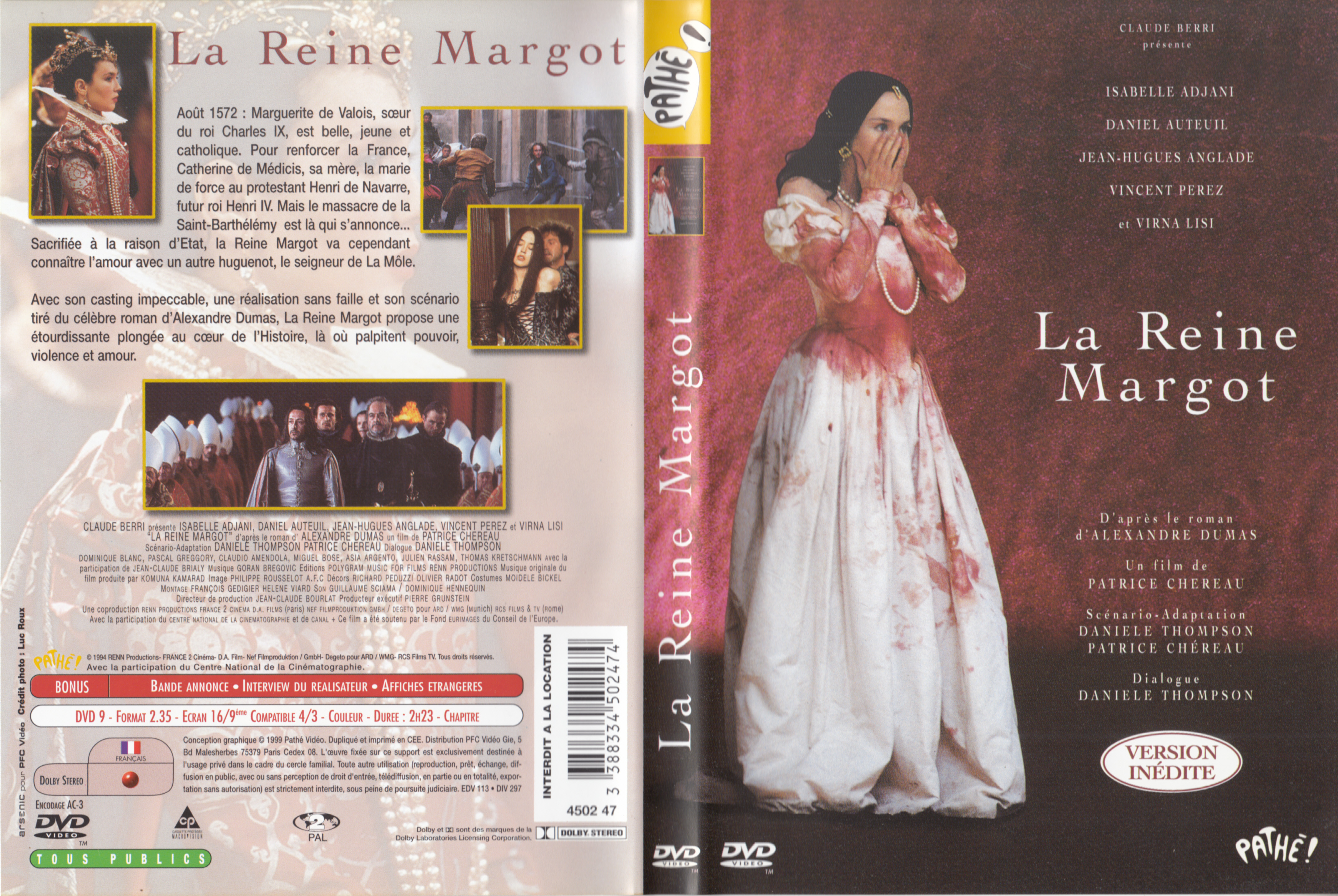 Jaquette DVD La Reine Margot v4