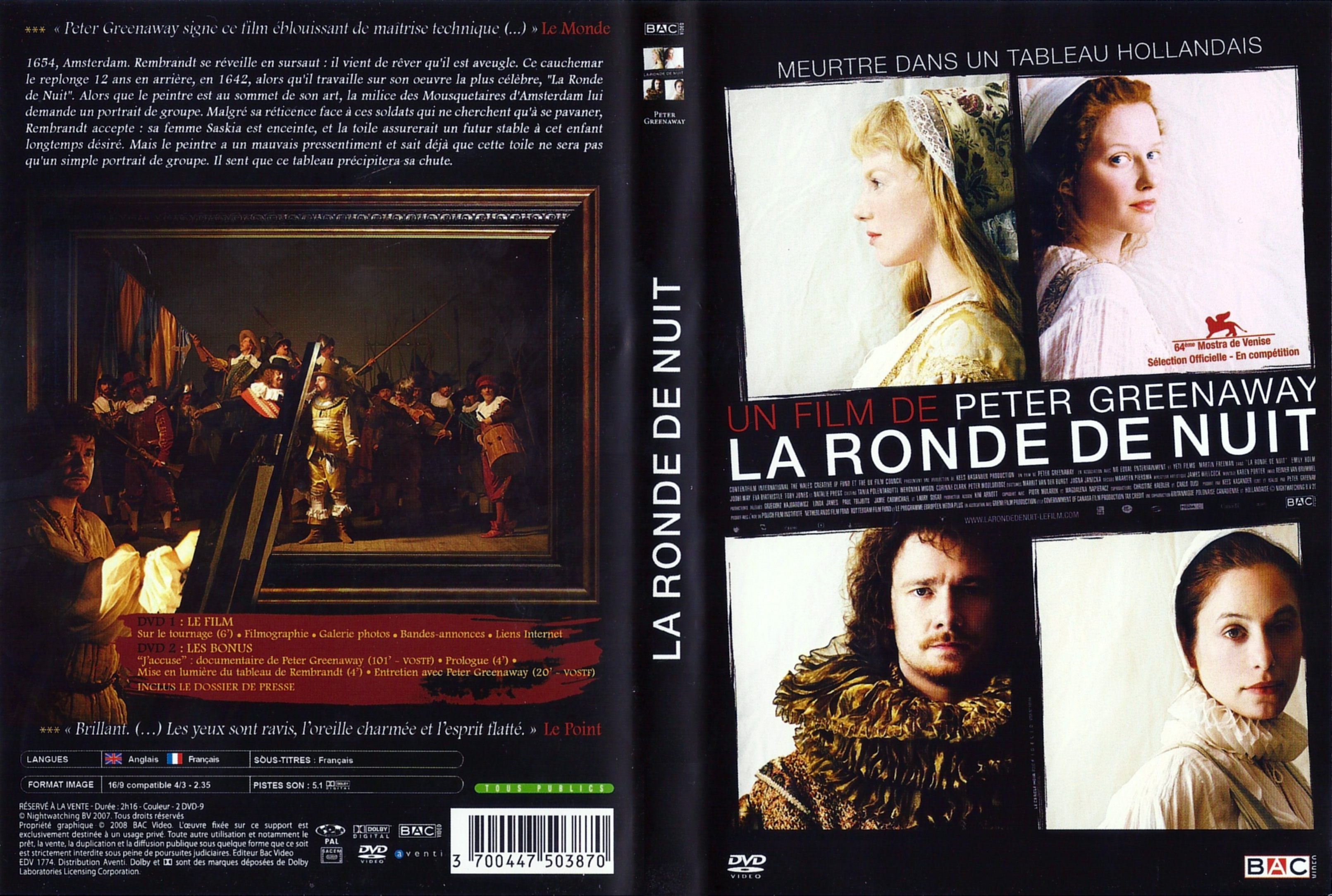 Jaquette DVD La Ronde de nuit