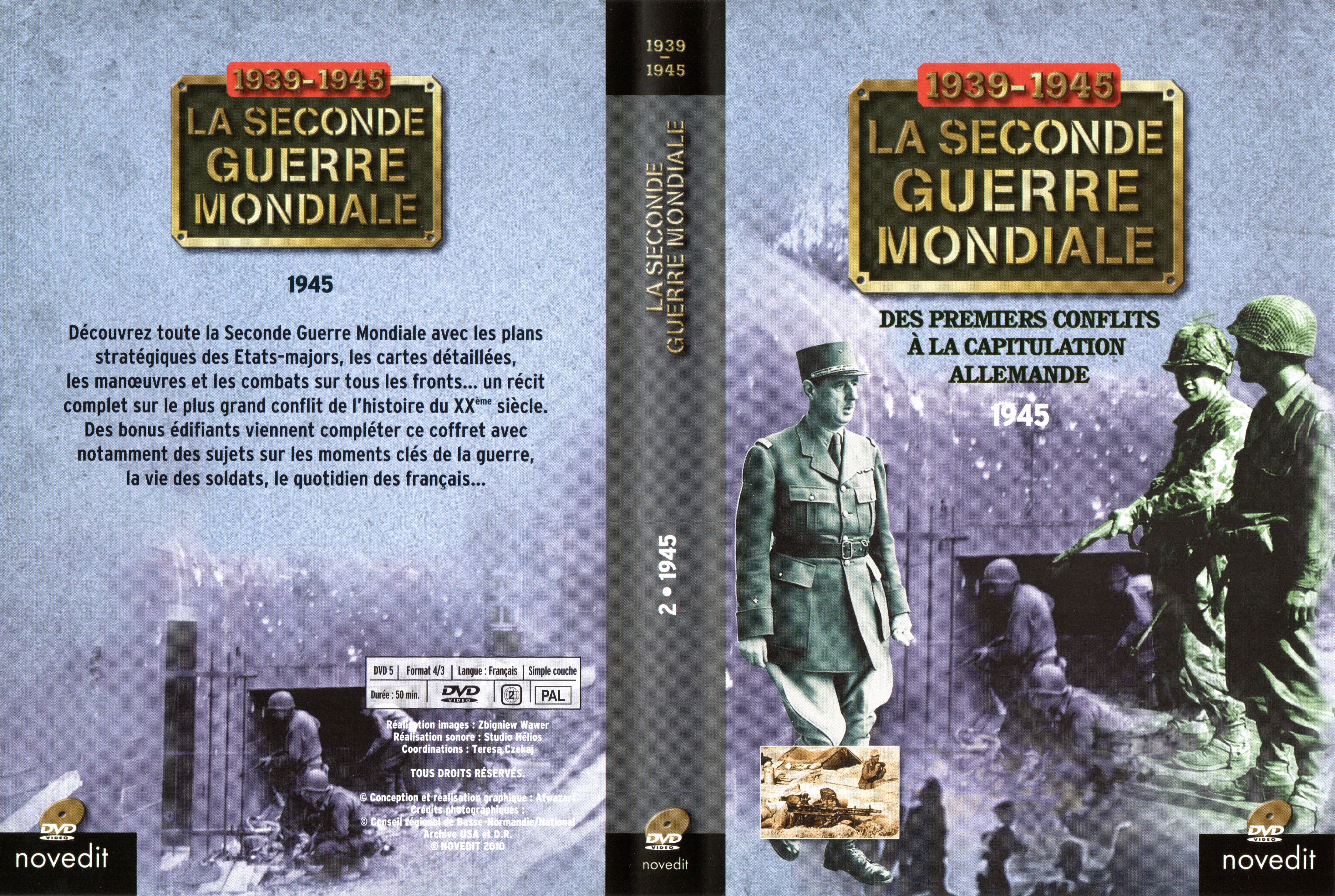 Jaquette DVD La Seconde Guerre Mondiale - II - 1945