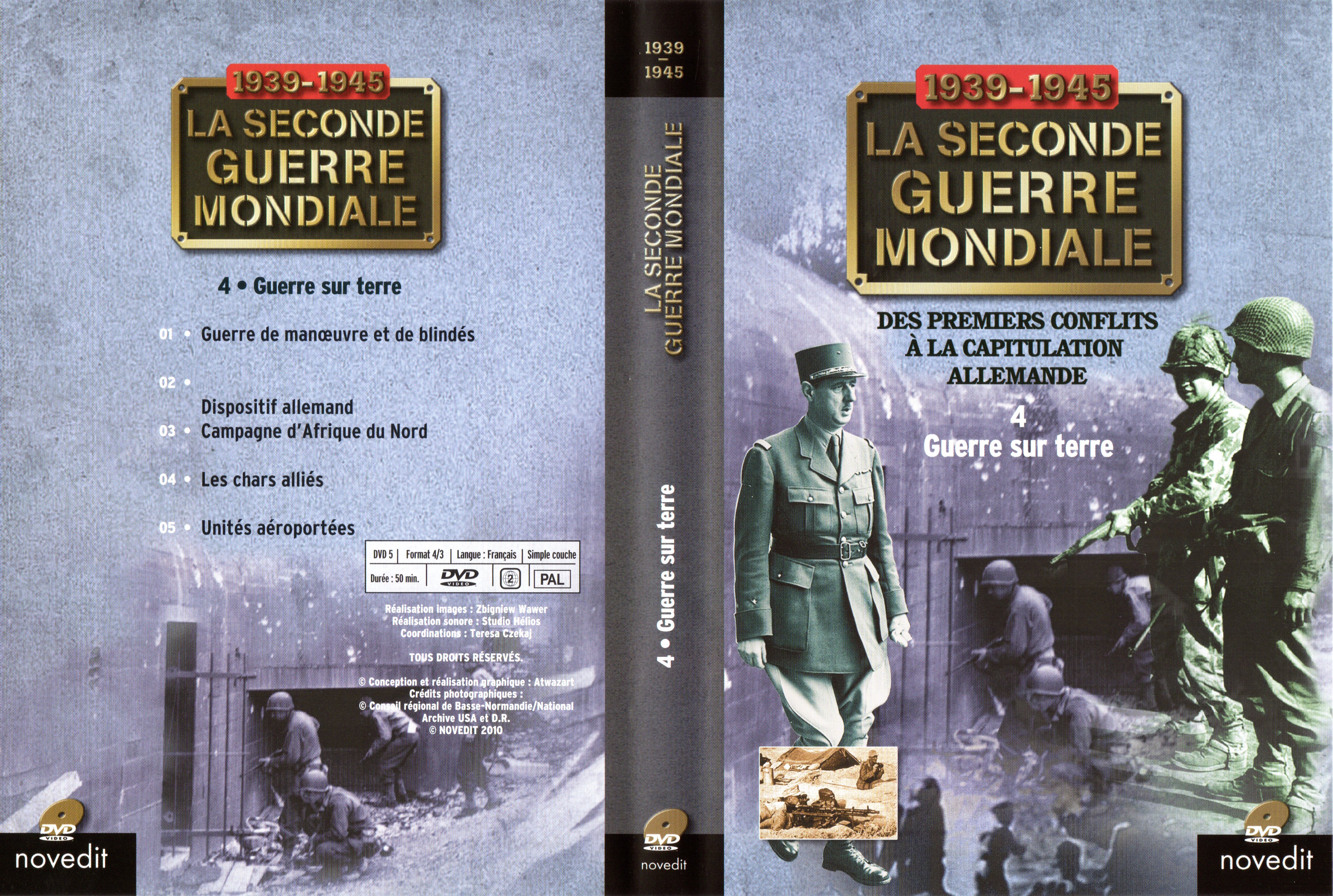 Jaquette DVD La Seconde Guerre Mondiale - IV - Guerre sur terre