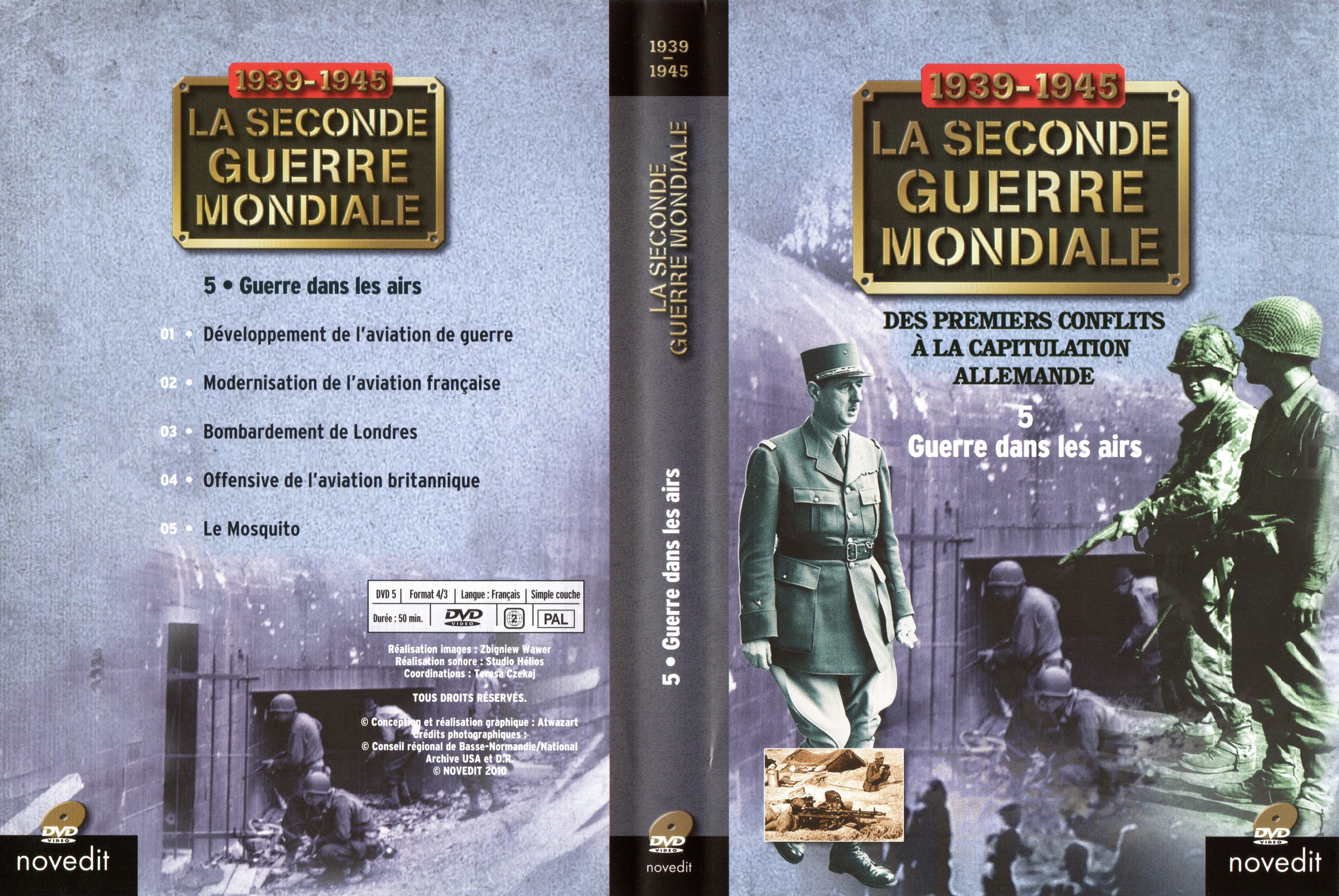 Jaquette DVD La Seconde Guerre Mondiale - V - Guerre dans les airs