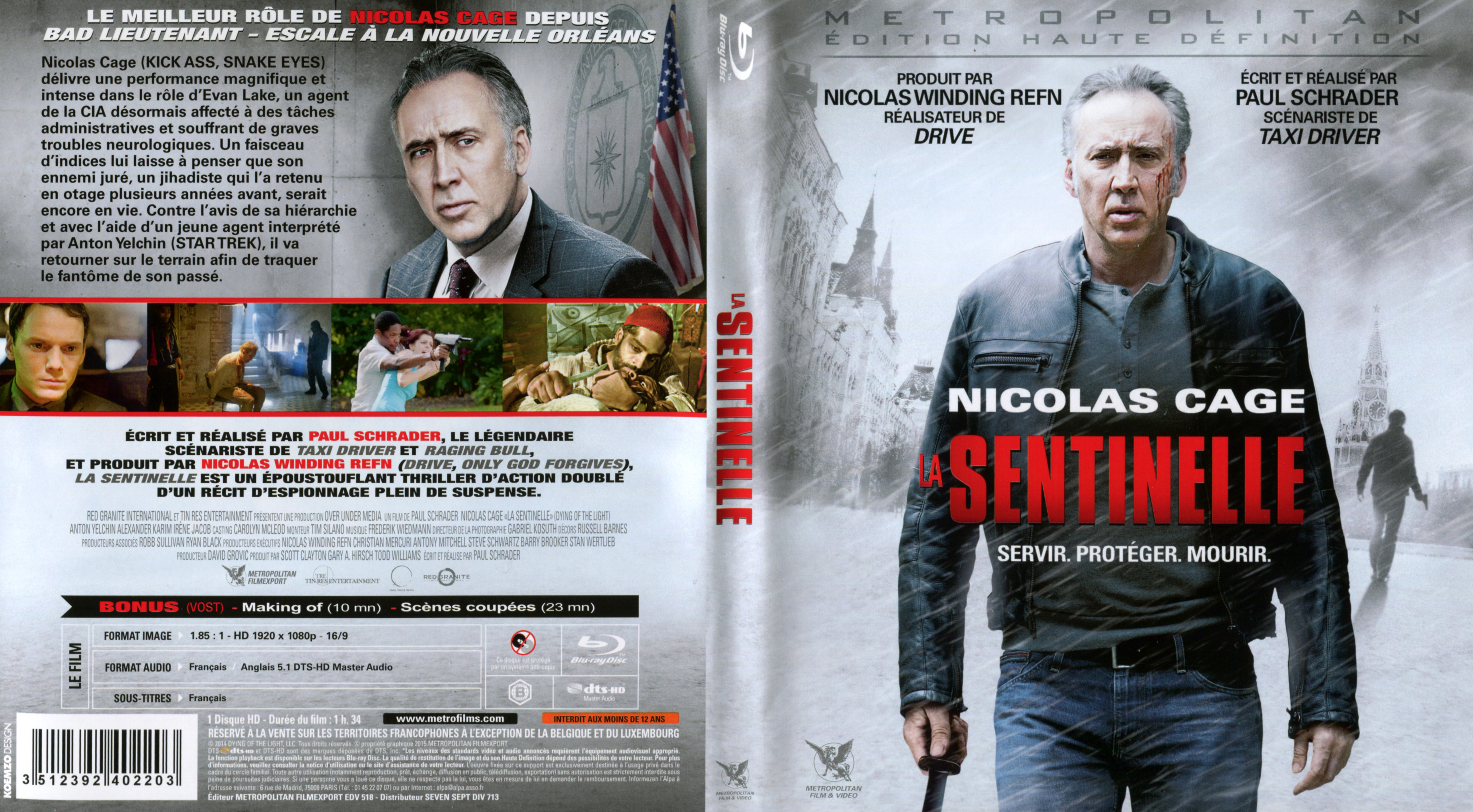 Jaquette DVD La Sentinelle (2015) (BLU-RAY)