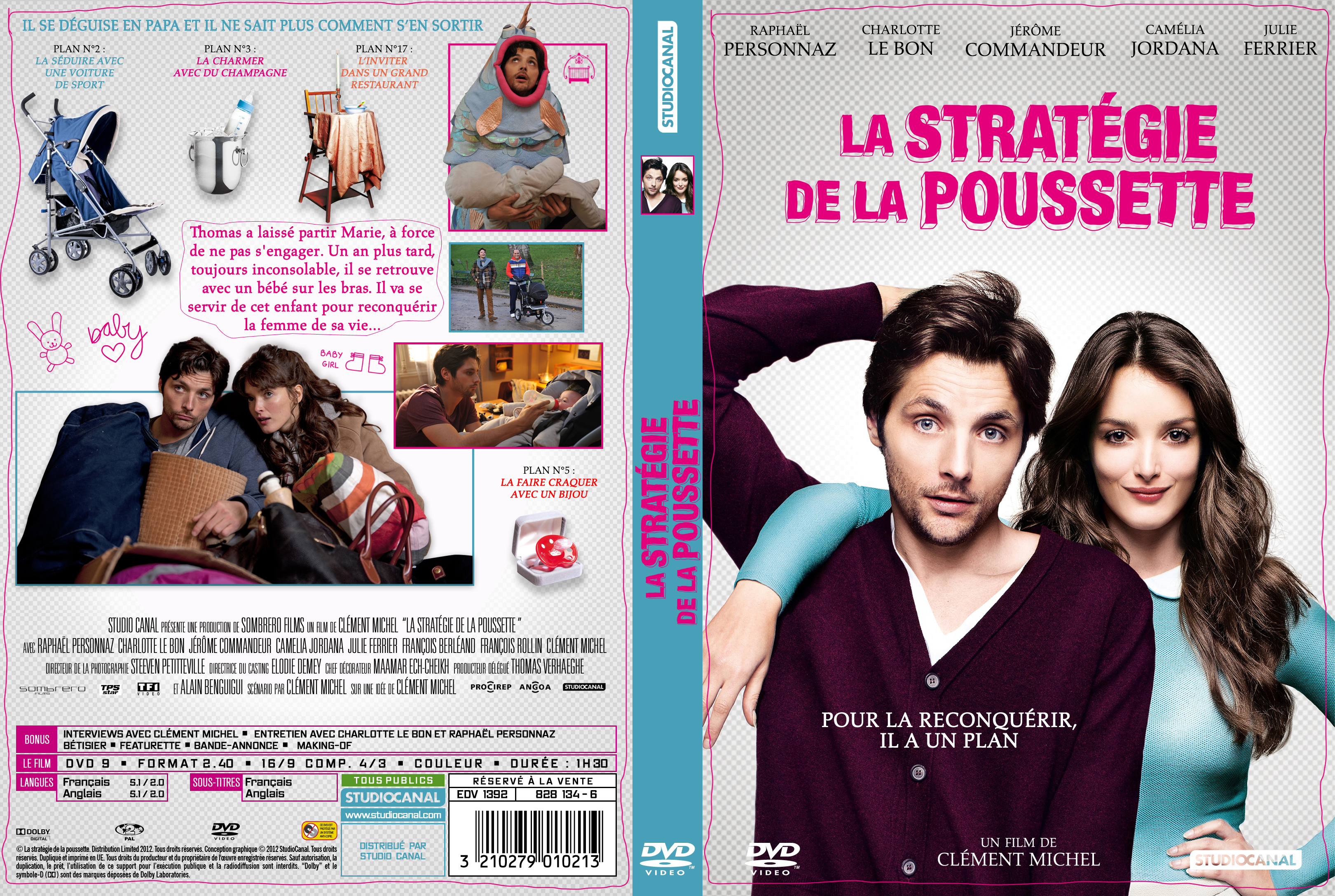 Jaquette DVD La Stratgie de la poussette custom