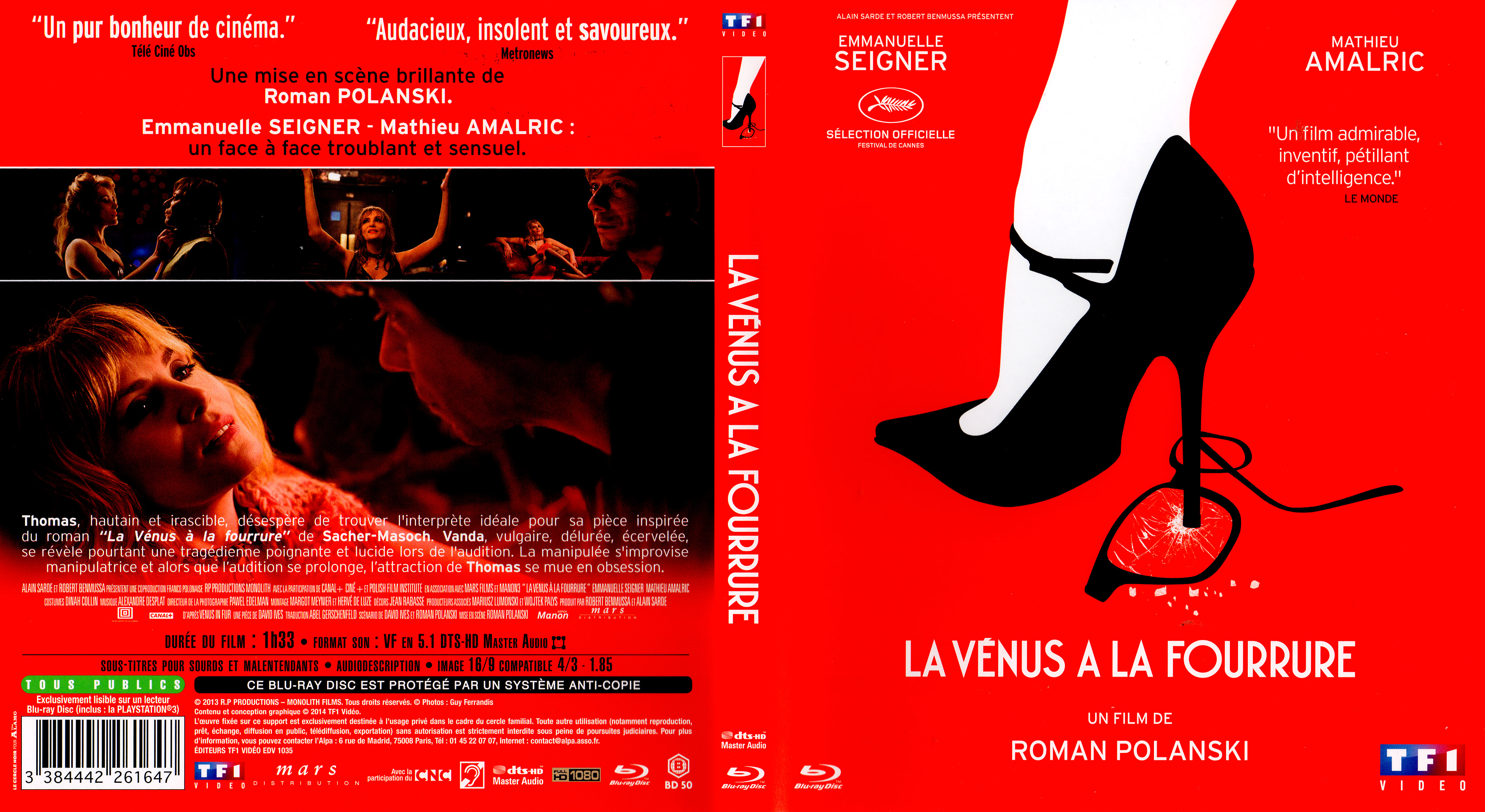 Jaquette DVD La Vnus  la fourrure (BLU-RAY)