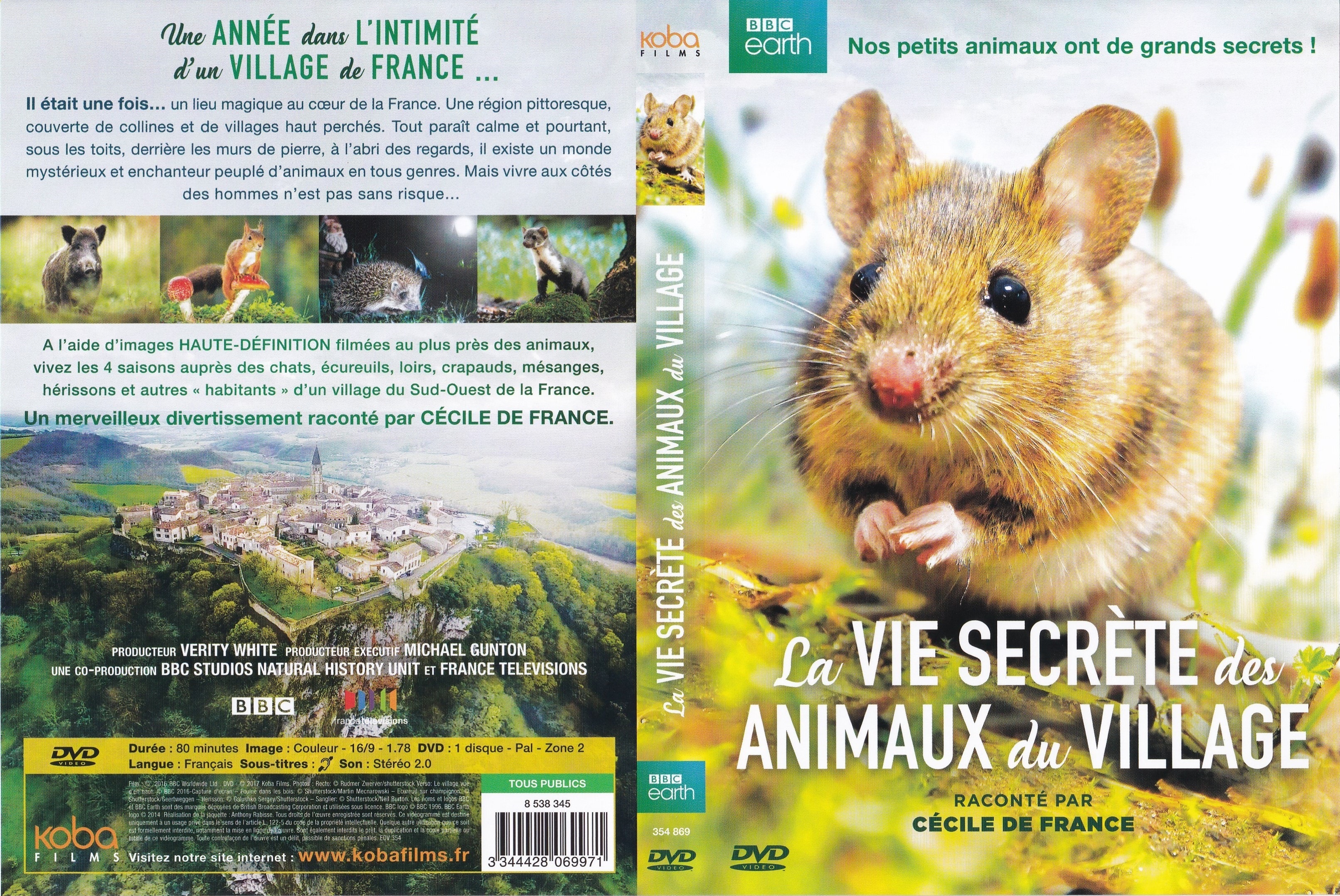Jaquette DVD La Vie Secrete des Animaux du Village