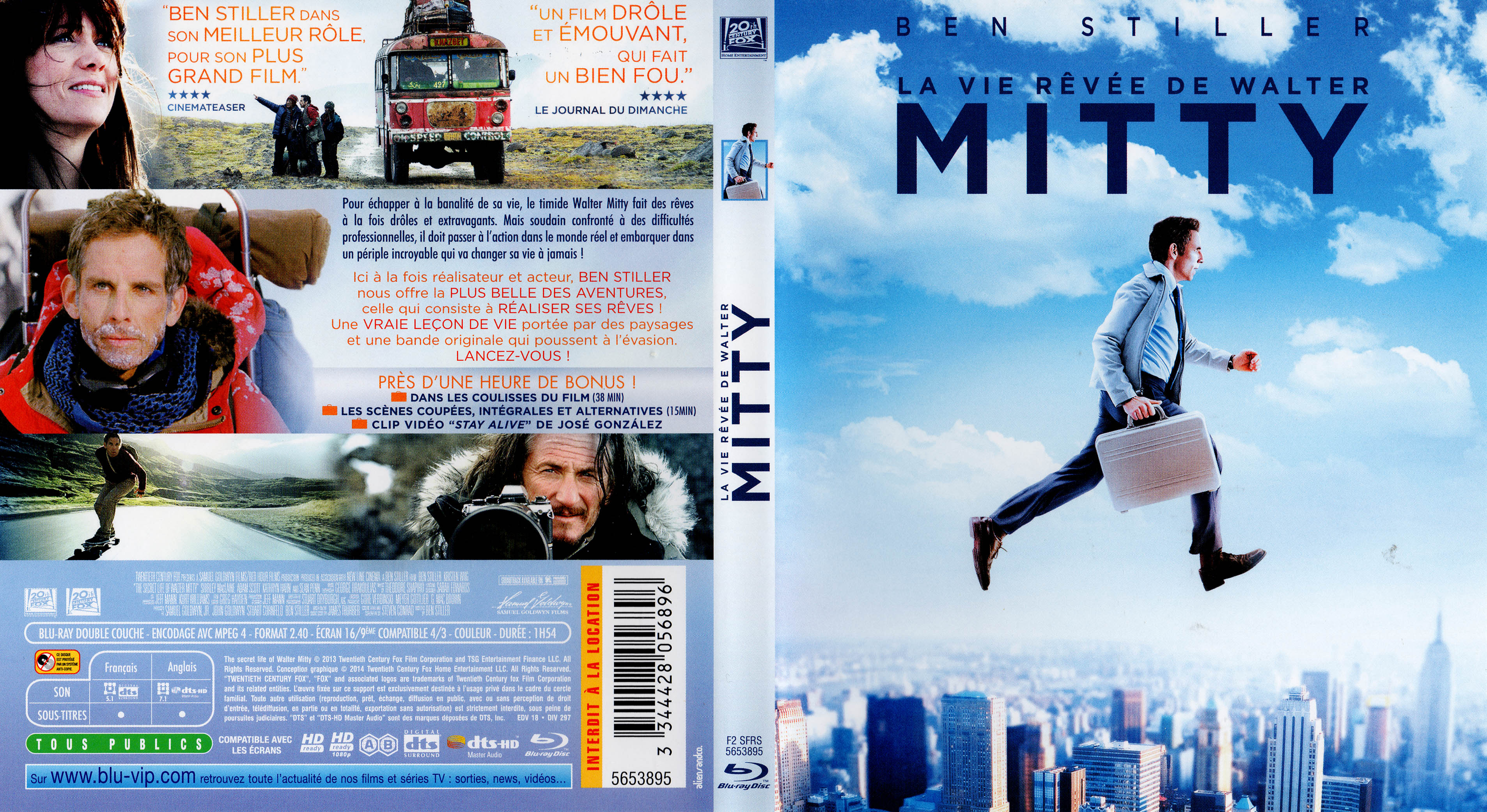 Jaquette DVD La Vie reve de Walter Mitty (BLU-RAY)