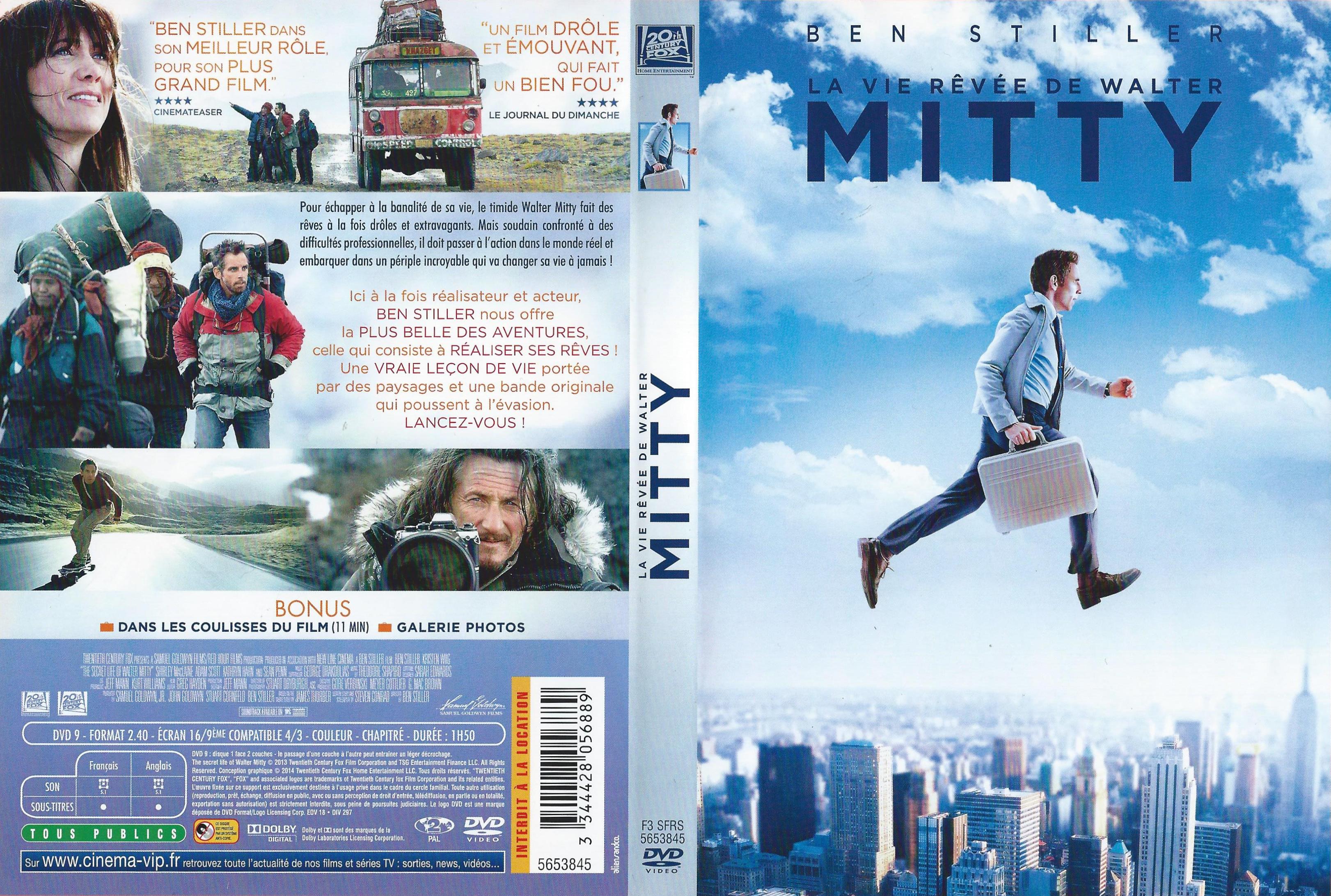 Jaquette DVD La Vie reve de Walter Mitty v2