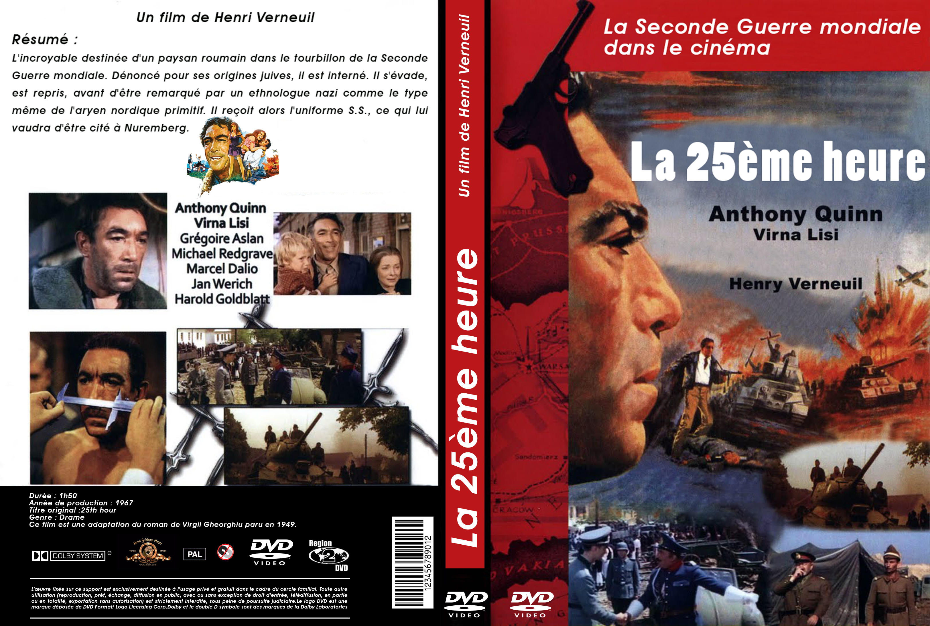 Jaquette DVD La Vingt cinquieme heure custom