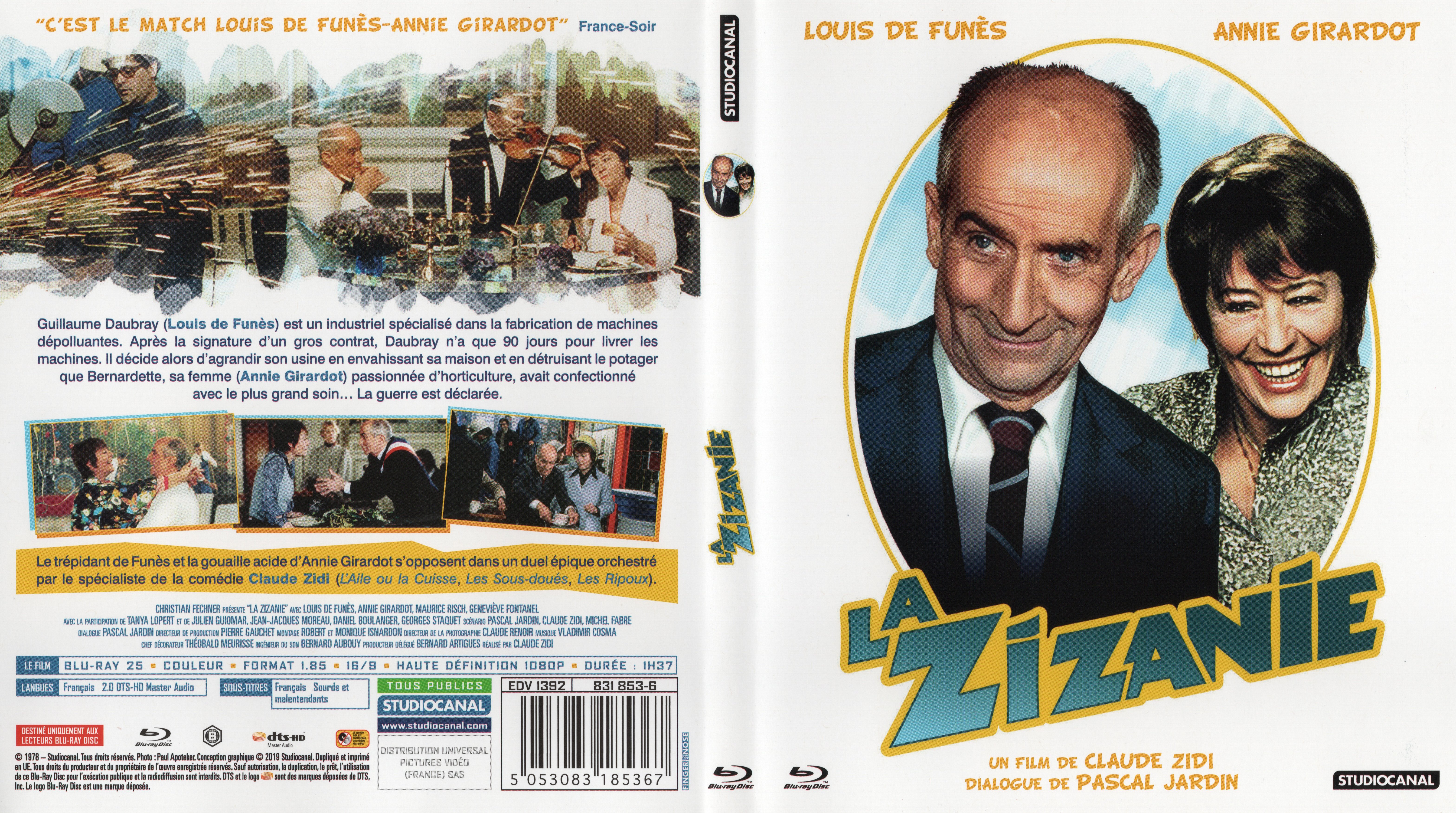 Jaquette DVD La Zizanie (BLU-RAY)