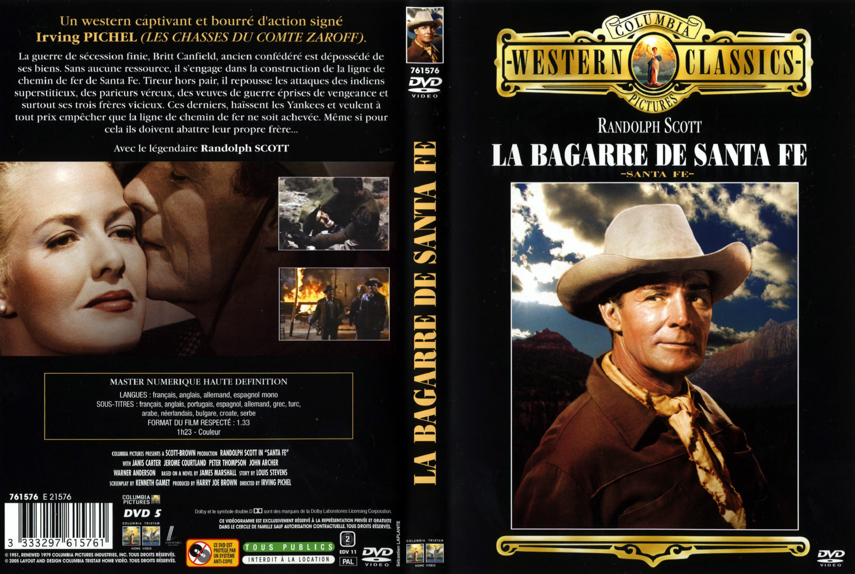 Jaquette DVD La bagarre de Santa Fe