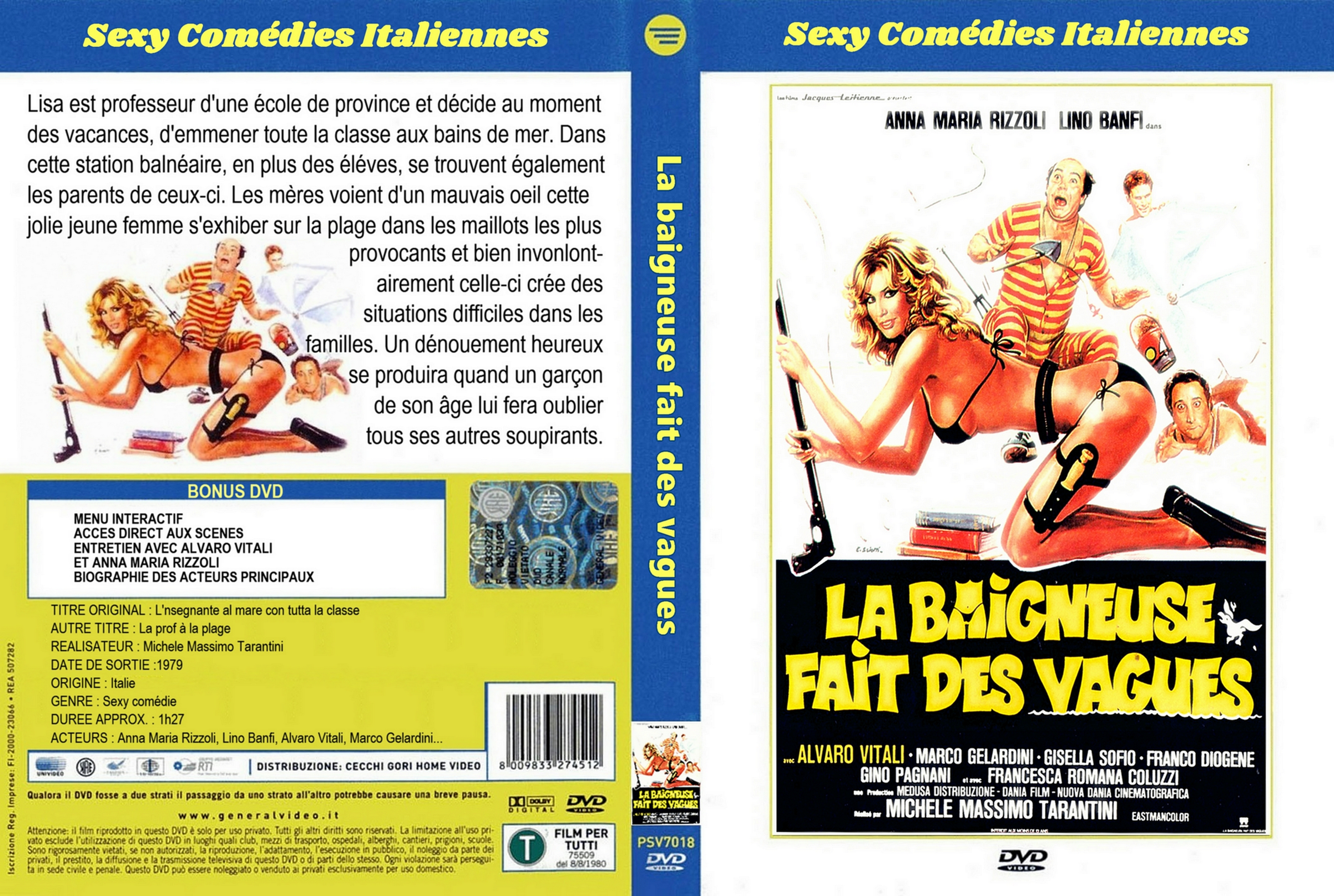 Jaquette DVD La baigneuse fait des vagues custom