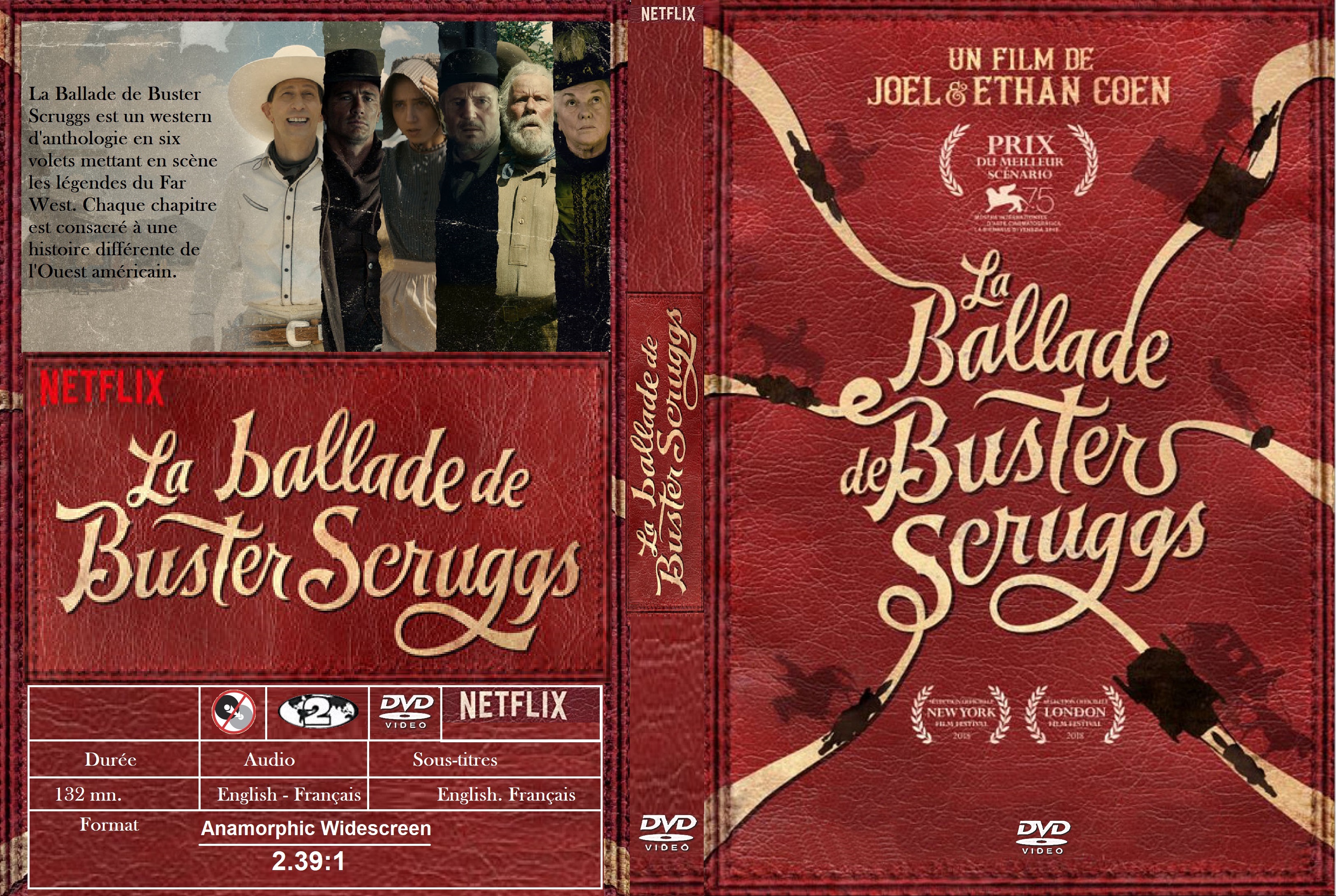 Jaquette DVD La ballade de Buster Scruggs custom