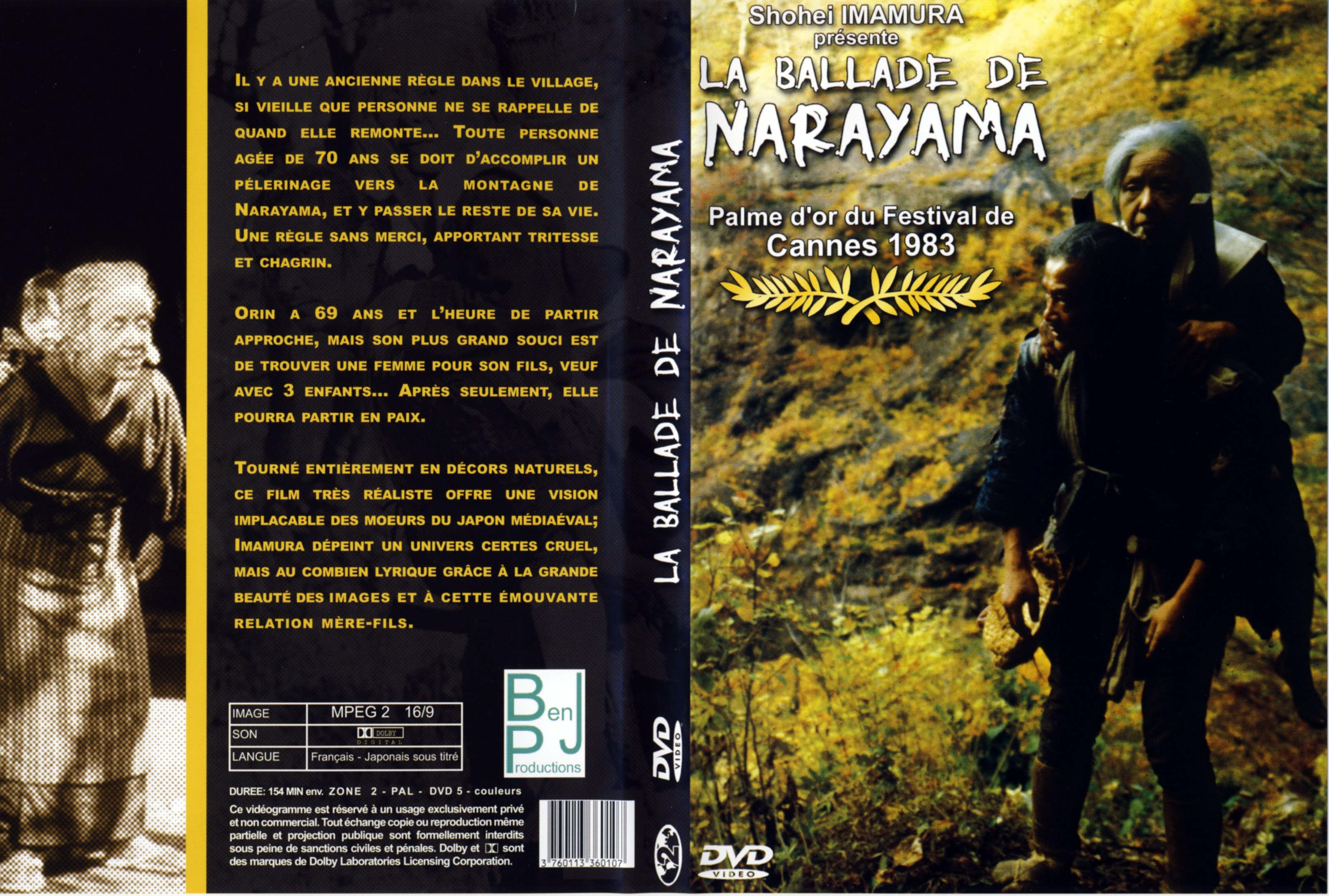 Jaquette DVD La ballade de Narayama