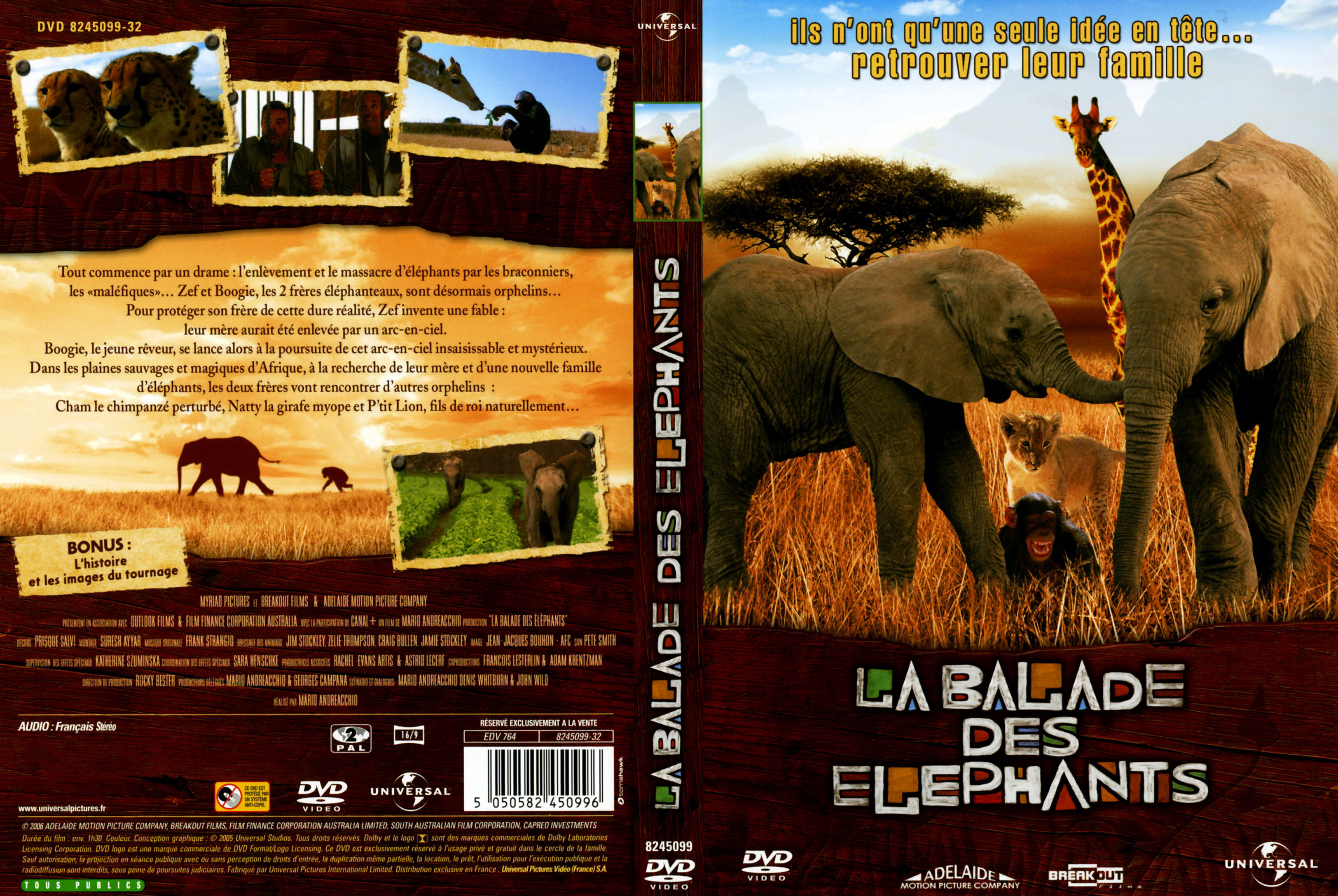 Jaquette DVD La ballade des elephants