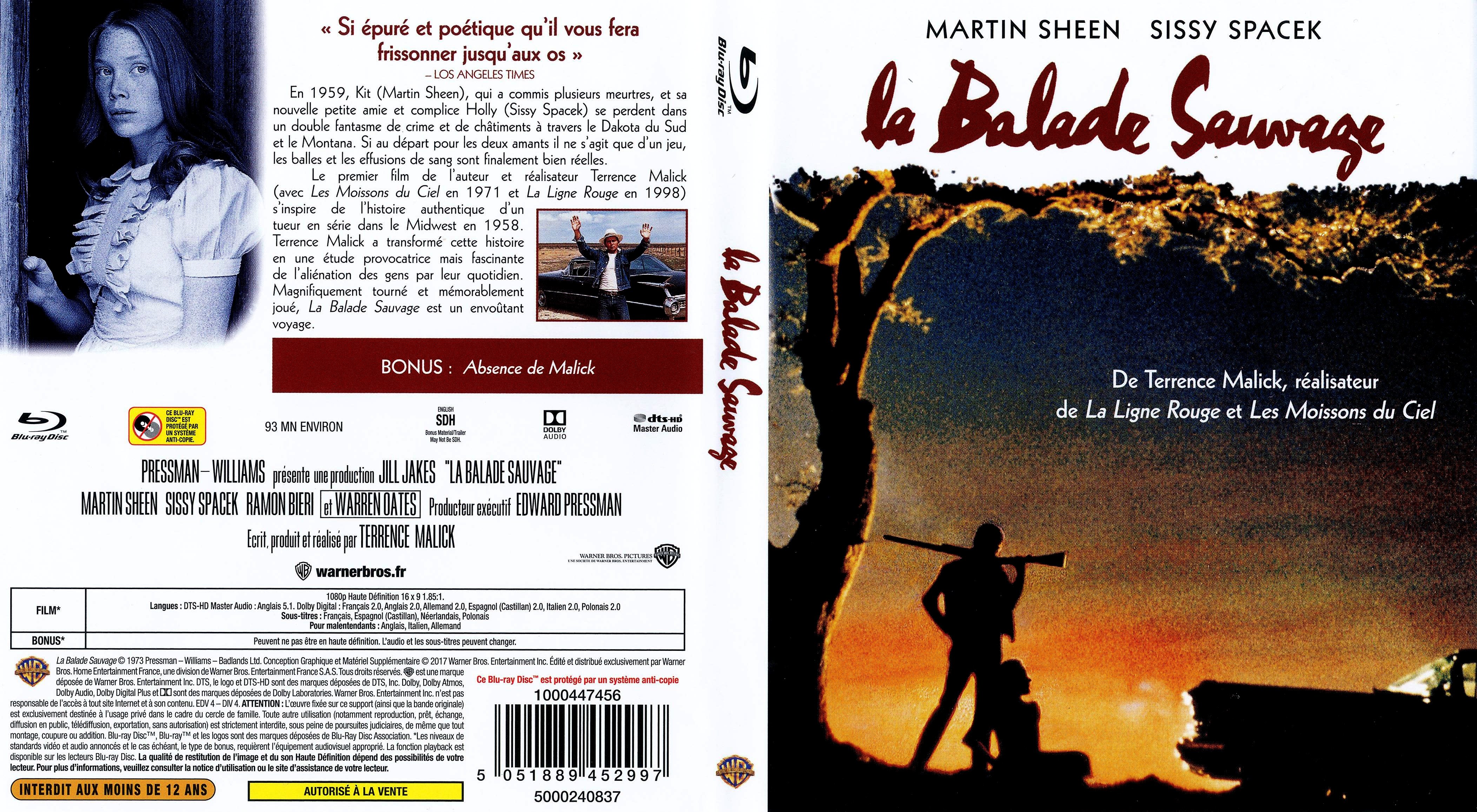 Jaquette DVD La ballade sauvage (BLU-RAY)