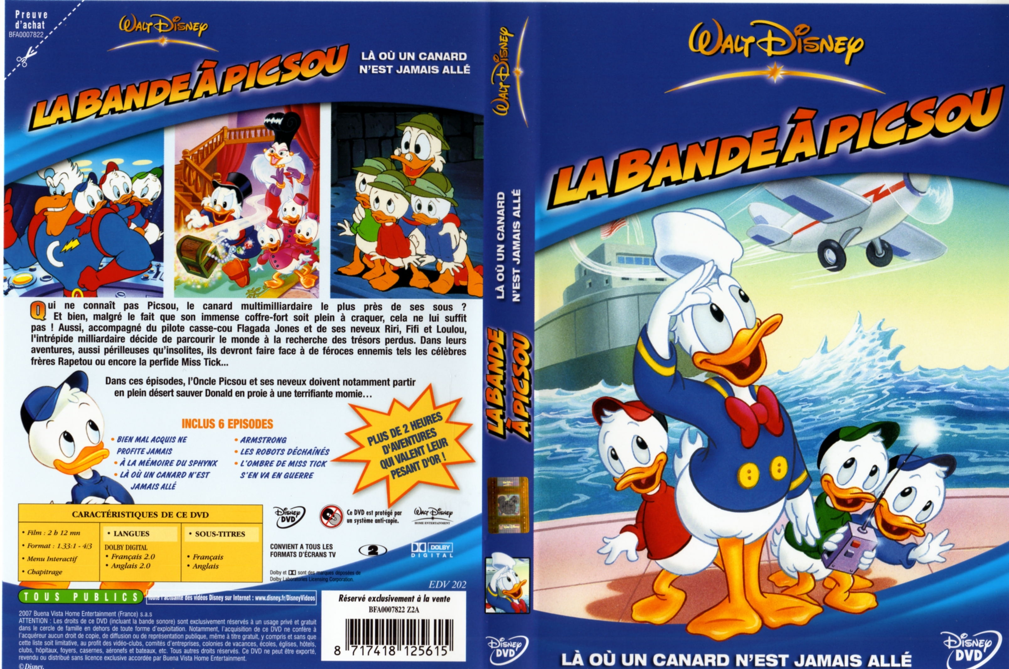 Jaquette DVD La bande  Picsou - La ou un canard n