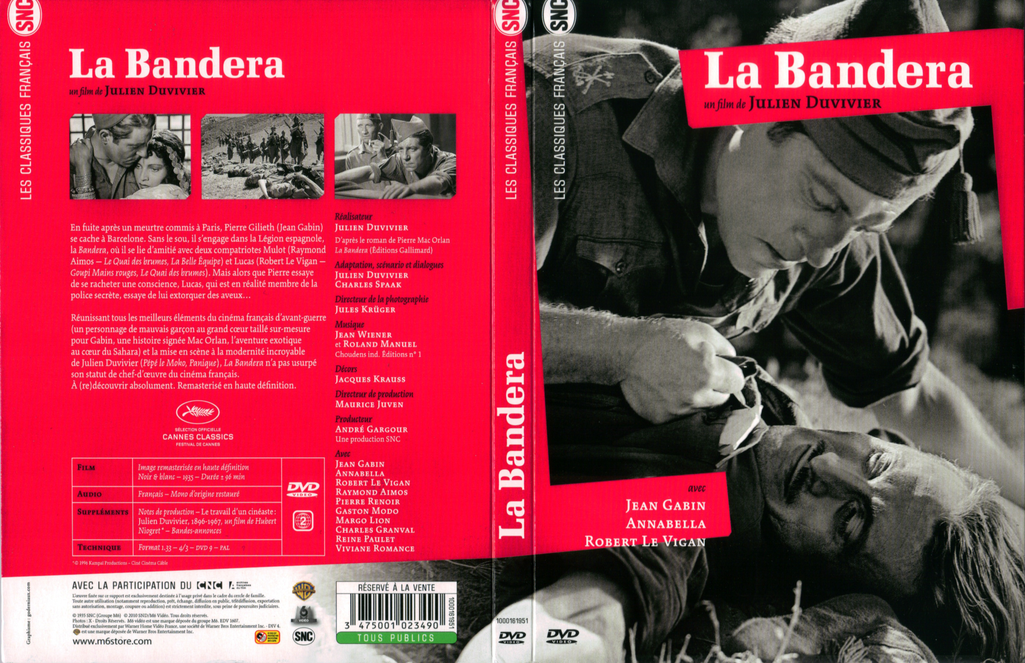 Jaquette DVD La bandera v2