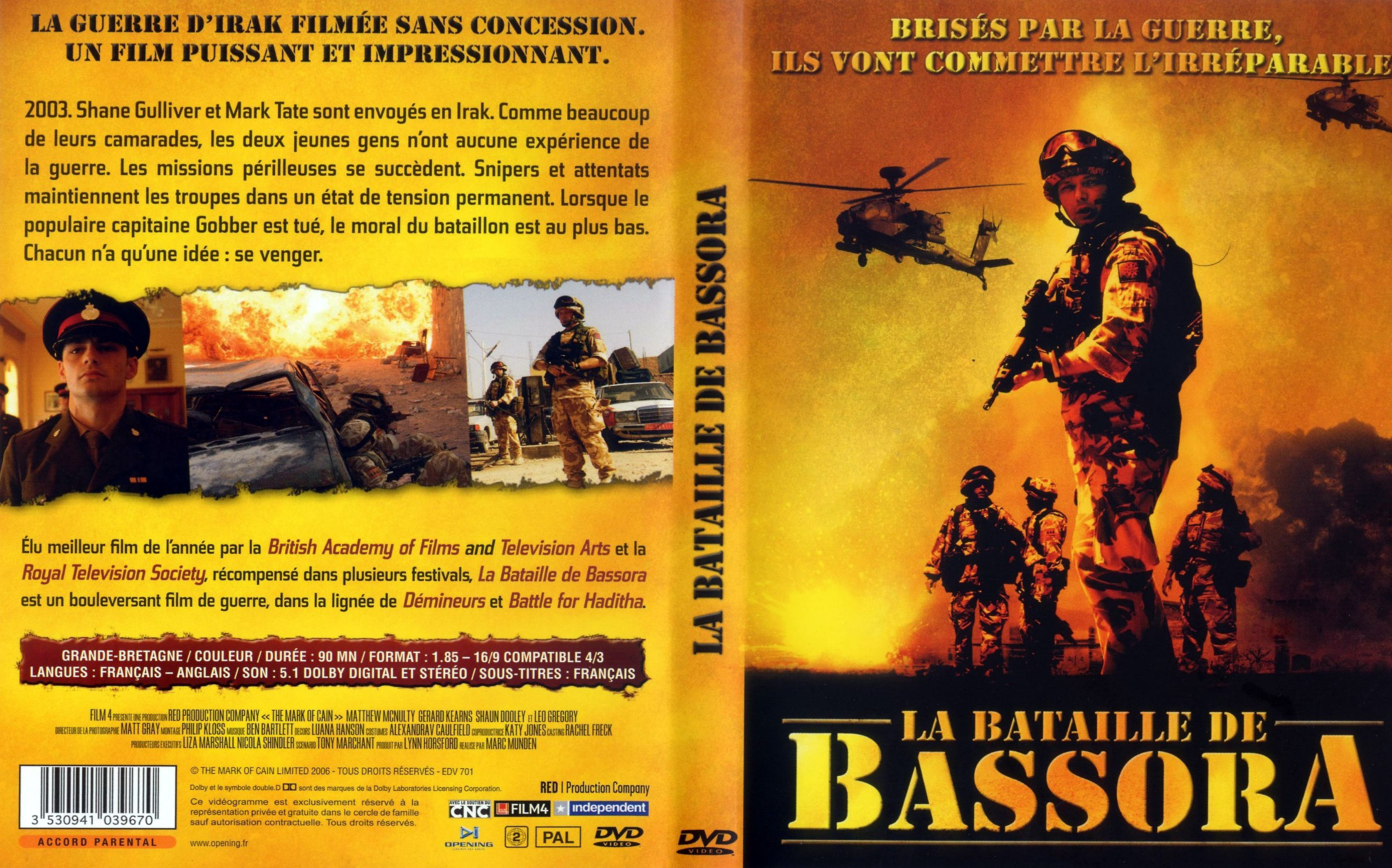 Jaquette DVD La bataille de Bassora