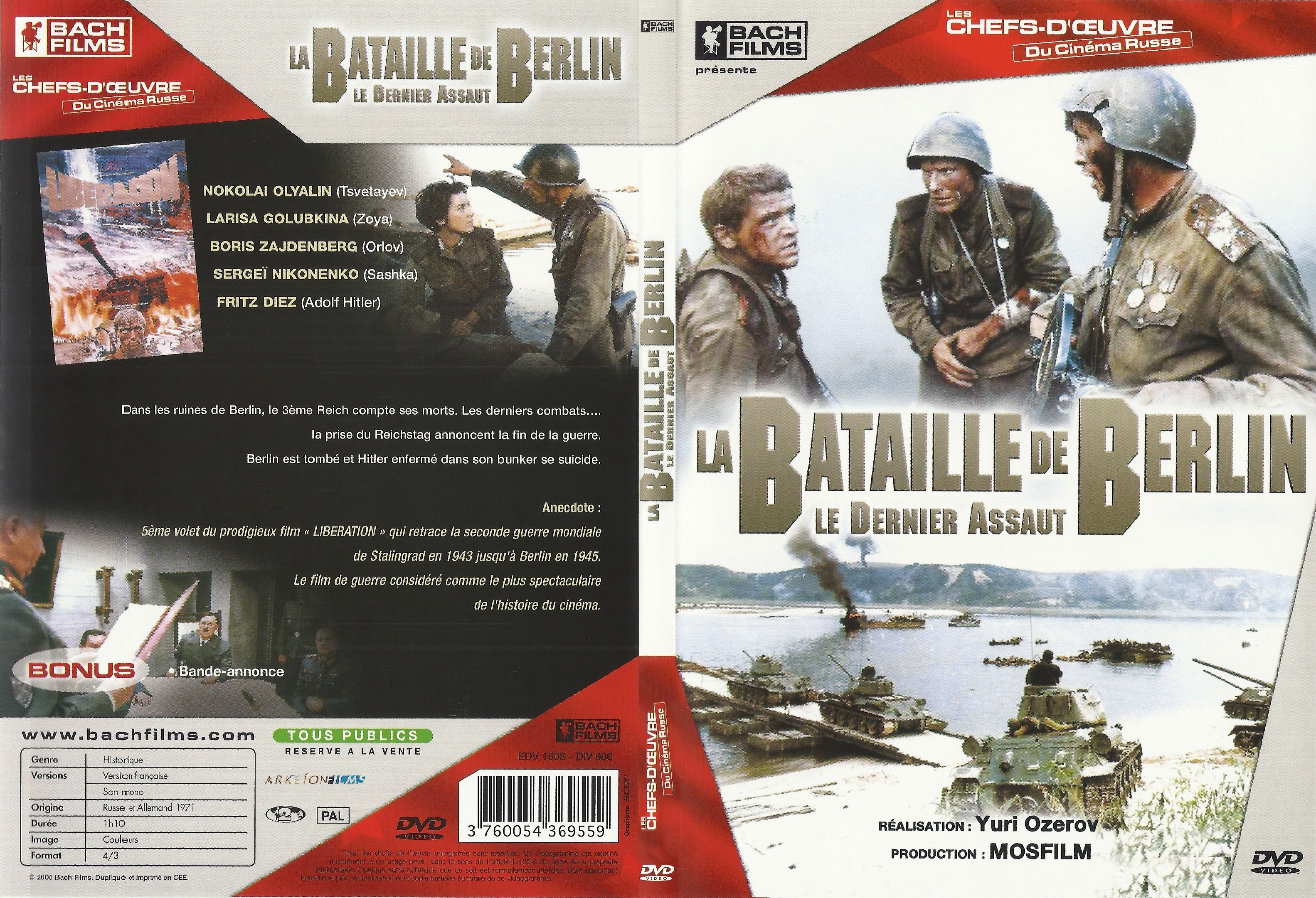 Jaquette DVD La bataille de Berlin - SLIM