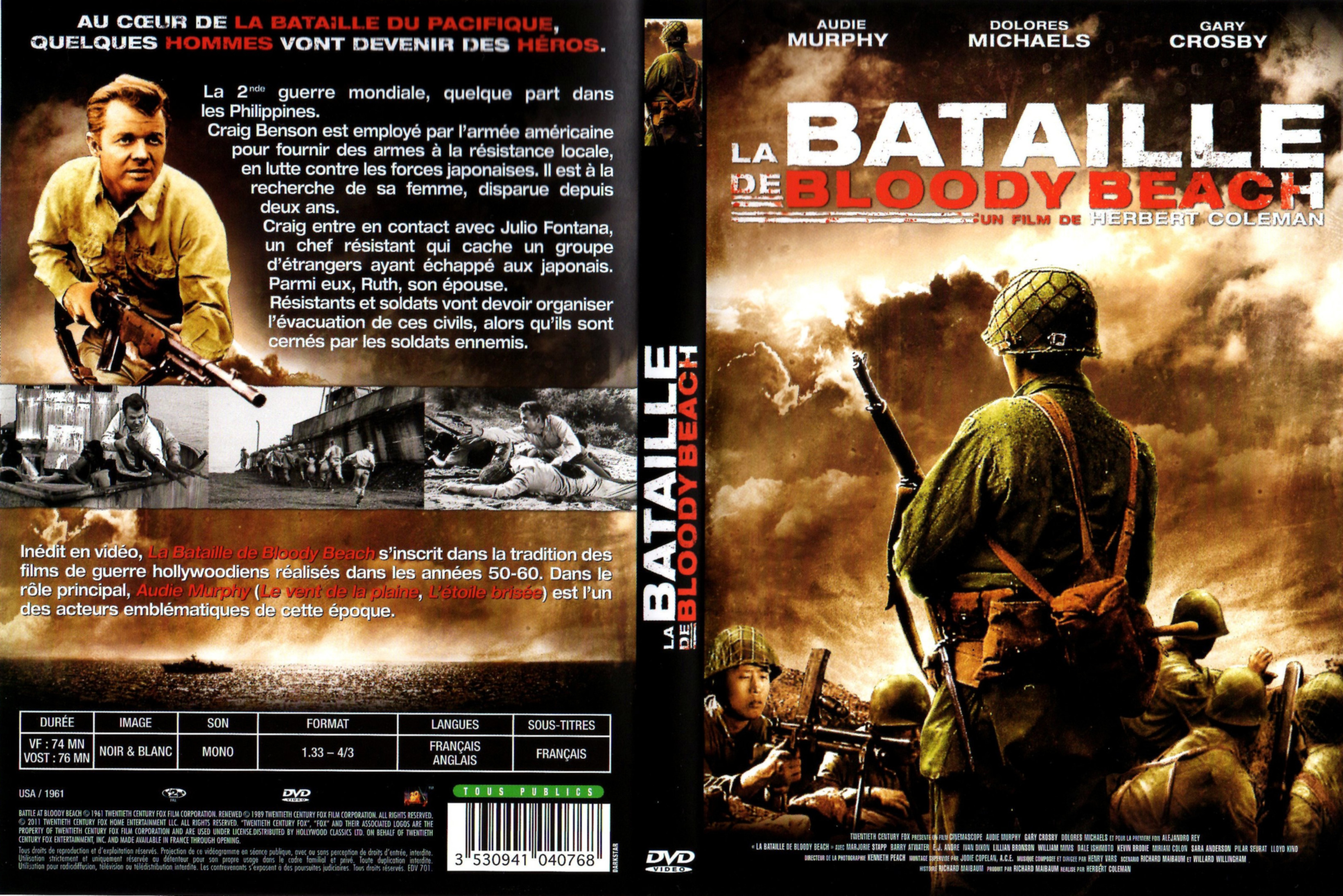 Jaquette DVD La bataille de Bloody Beach